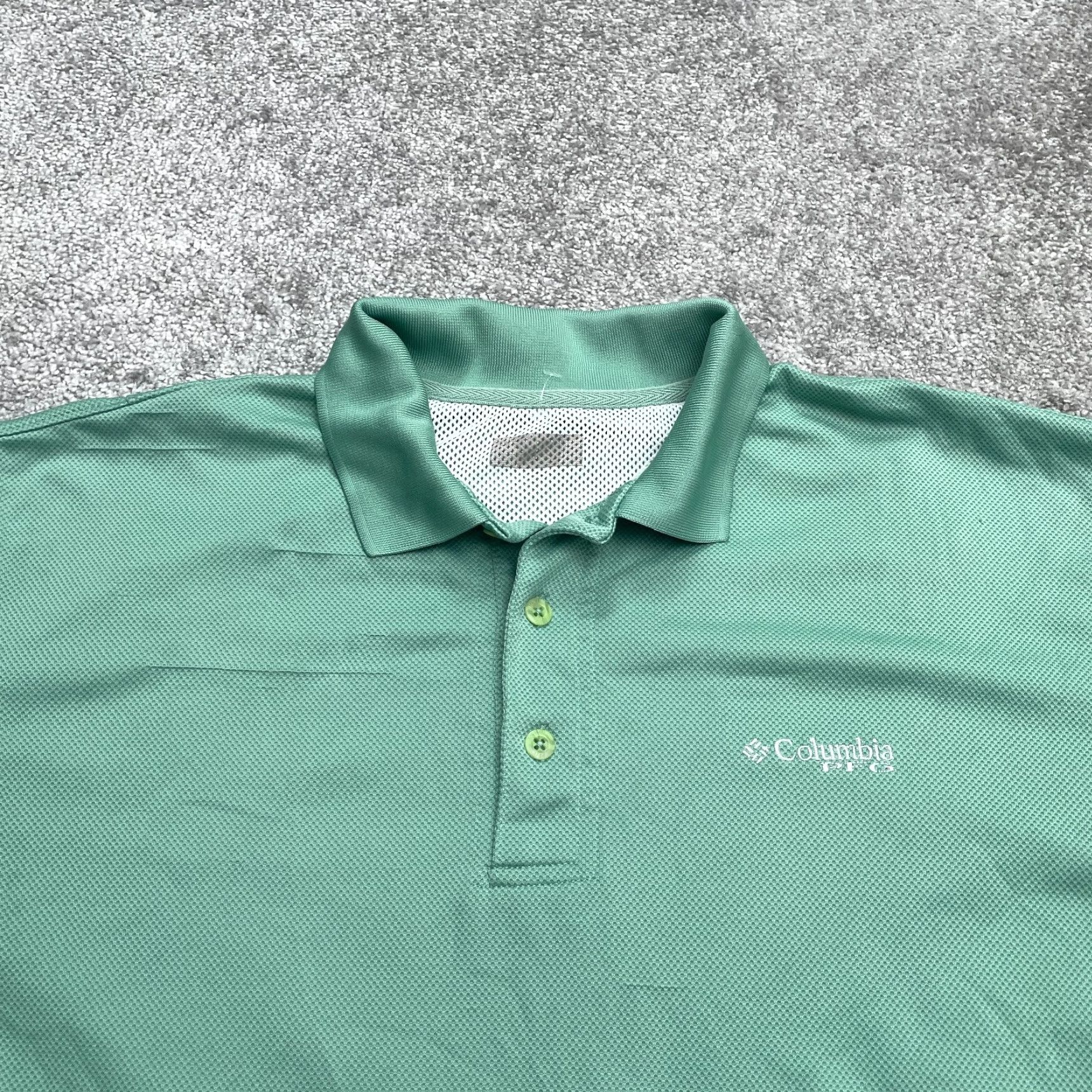 Vintage Columbia Polo Shirt Mens Large Green Short Sleeve Omni-Shade PFG Perfect Cast Sports Outdoor Clothing Shirt Size US L / EU 52-54 / 3 - 3 Thumbnail