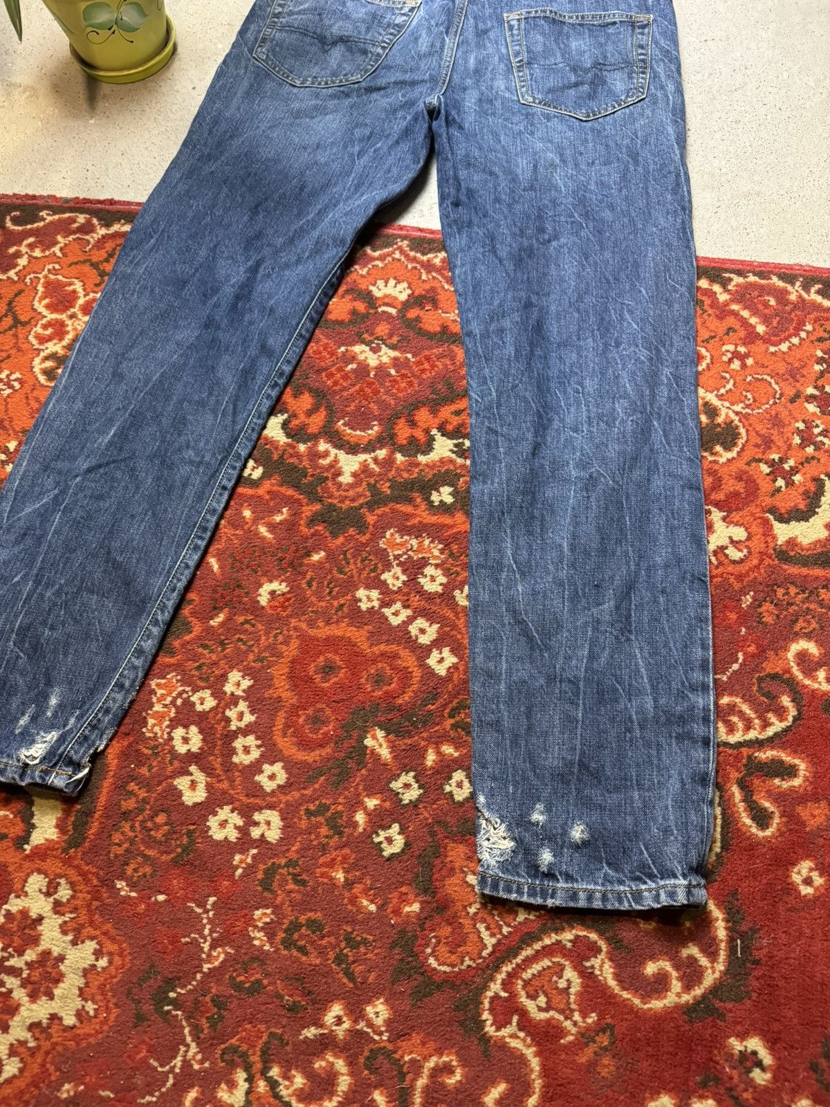 Diesel × Vintage Vintage Y2K Diesel Embroidered Logo Pocket Denim Jeans Pants Size US 32 / EU 48 - 15 Thumbnail