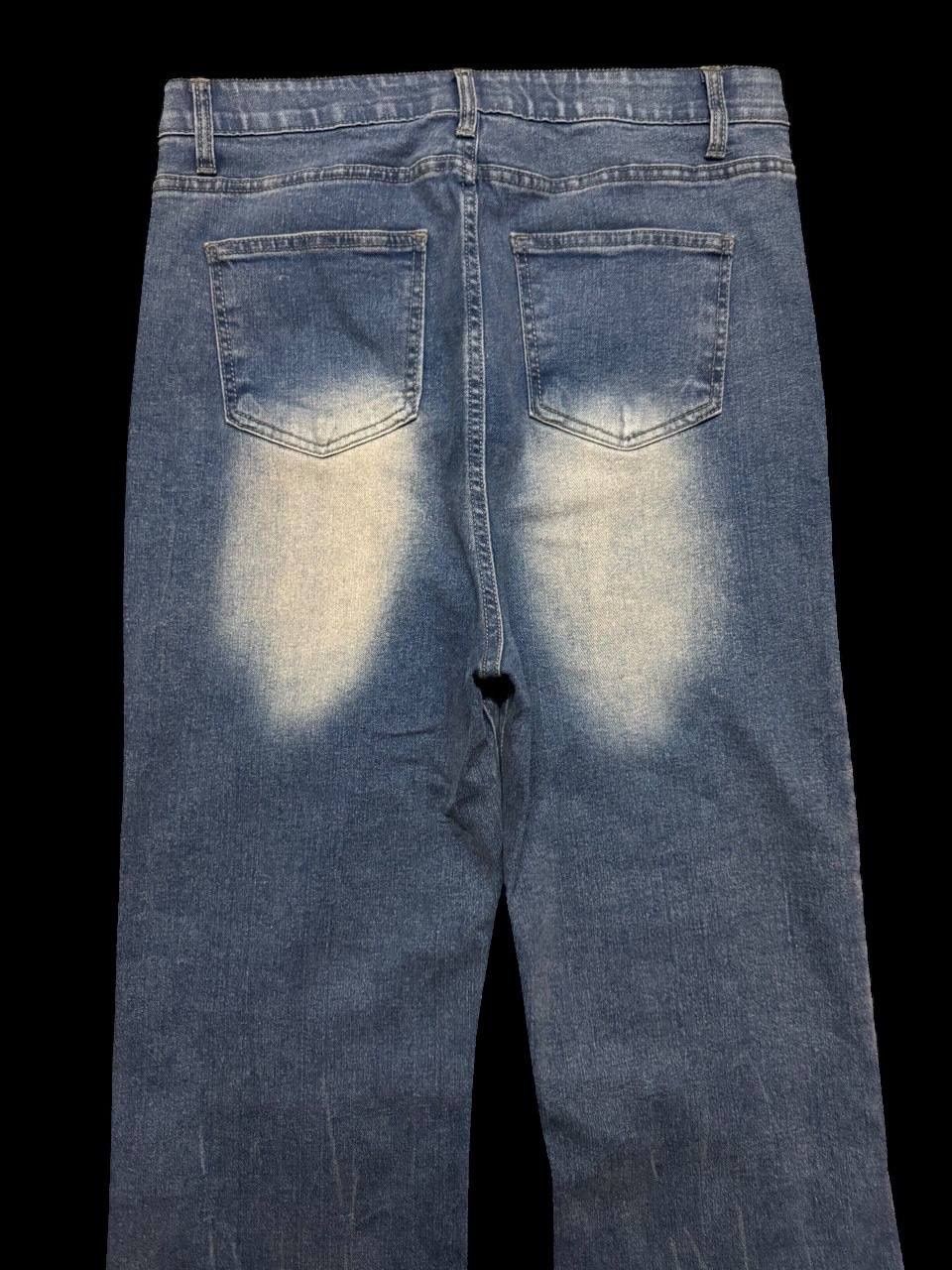 Other FLARE 90s Style Japanese Mudwash Punk Bootcut Denim Jeans Size US 30 / EU 46 - 12 Thumbnail
