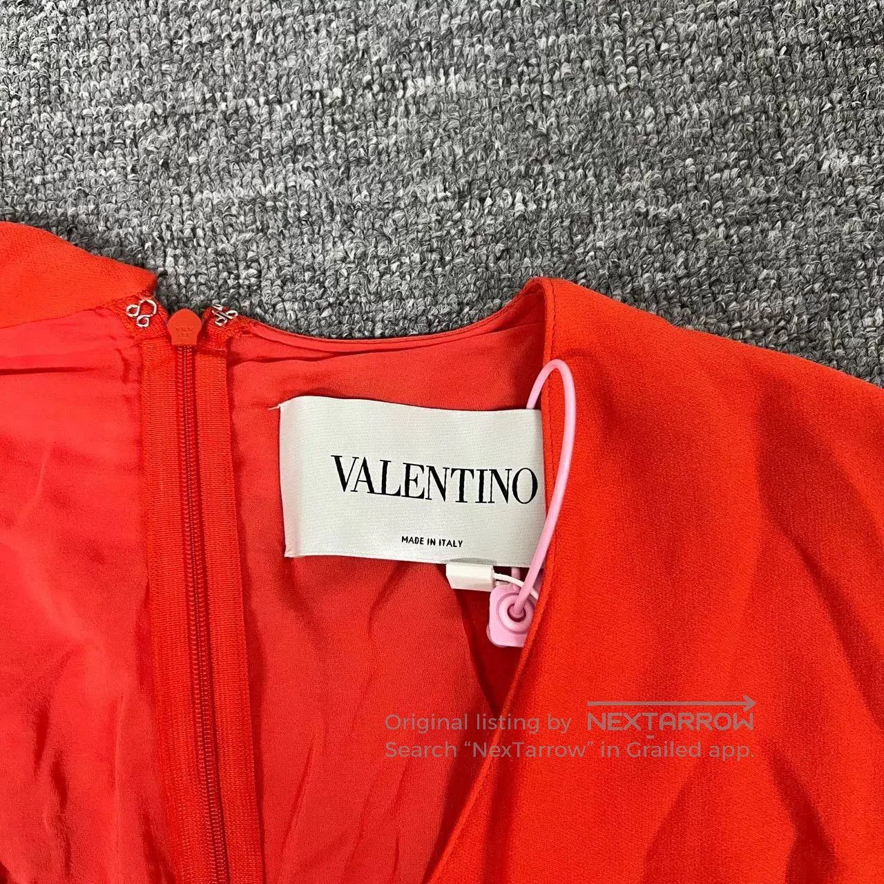Valentino Valentino Red Ribbon Silk Dress. Size S / US 4 / IT 40 - 4 Thumbnail