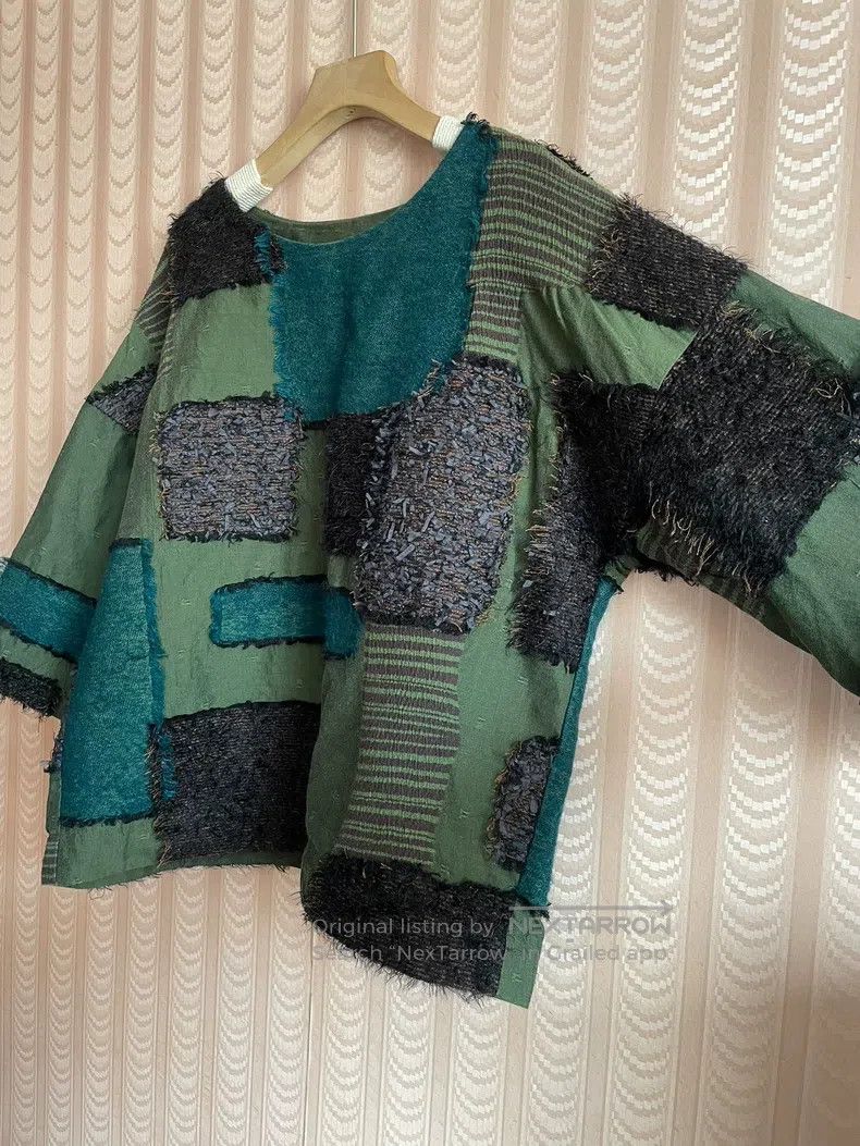 Issey Miyake Issey Miyake Patchwork Short Sleeve Top Size S / US 4 / IT 40 - 3 Thumbnail