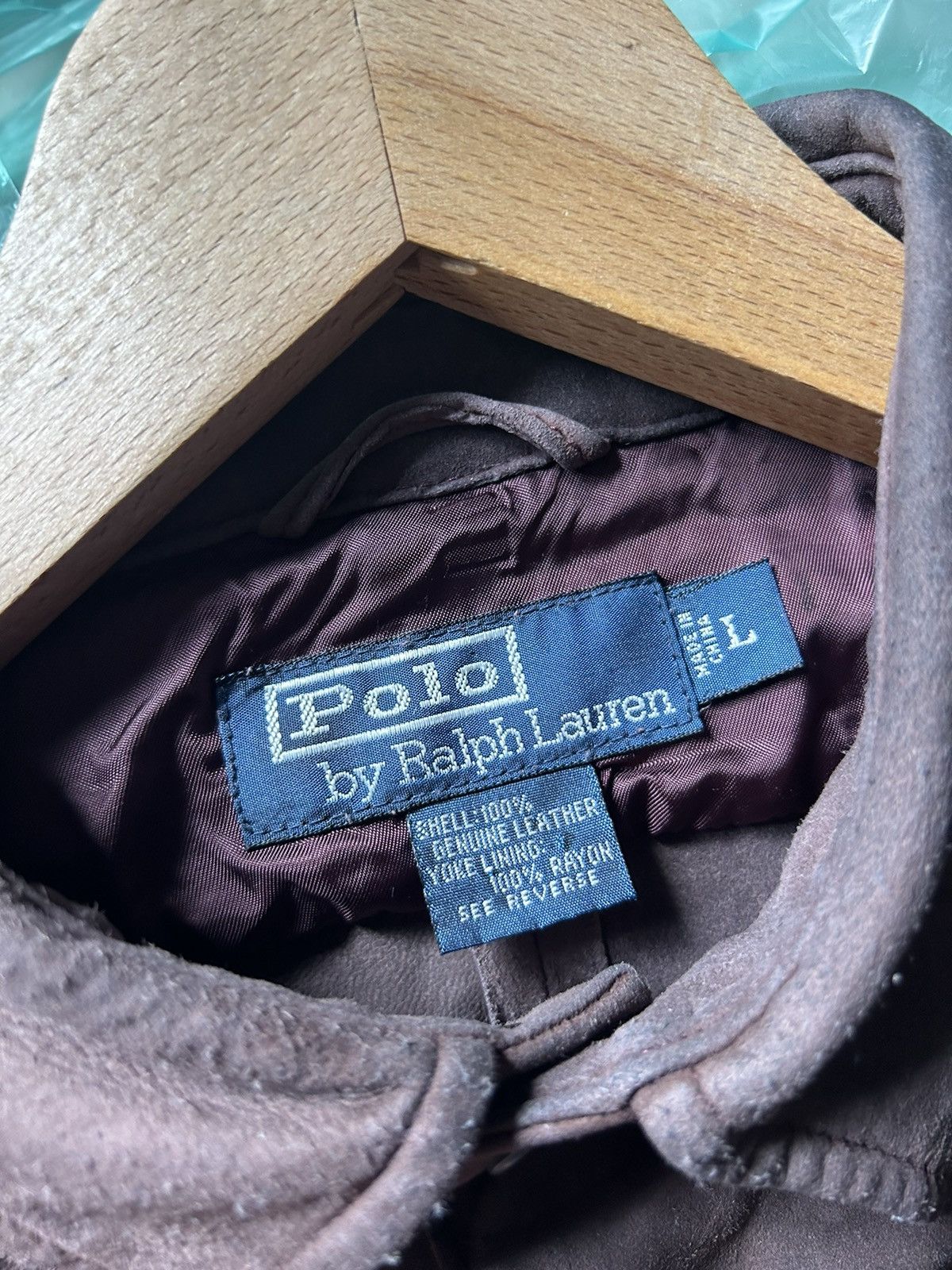 Leather × Polo Ralph Lauren × Vintage Vintage Polo Ralph Lauren leather shirt Size US L / EU 52-54 / 3 - 19 Thumbnail