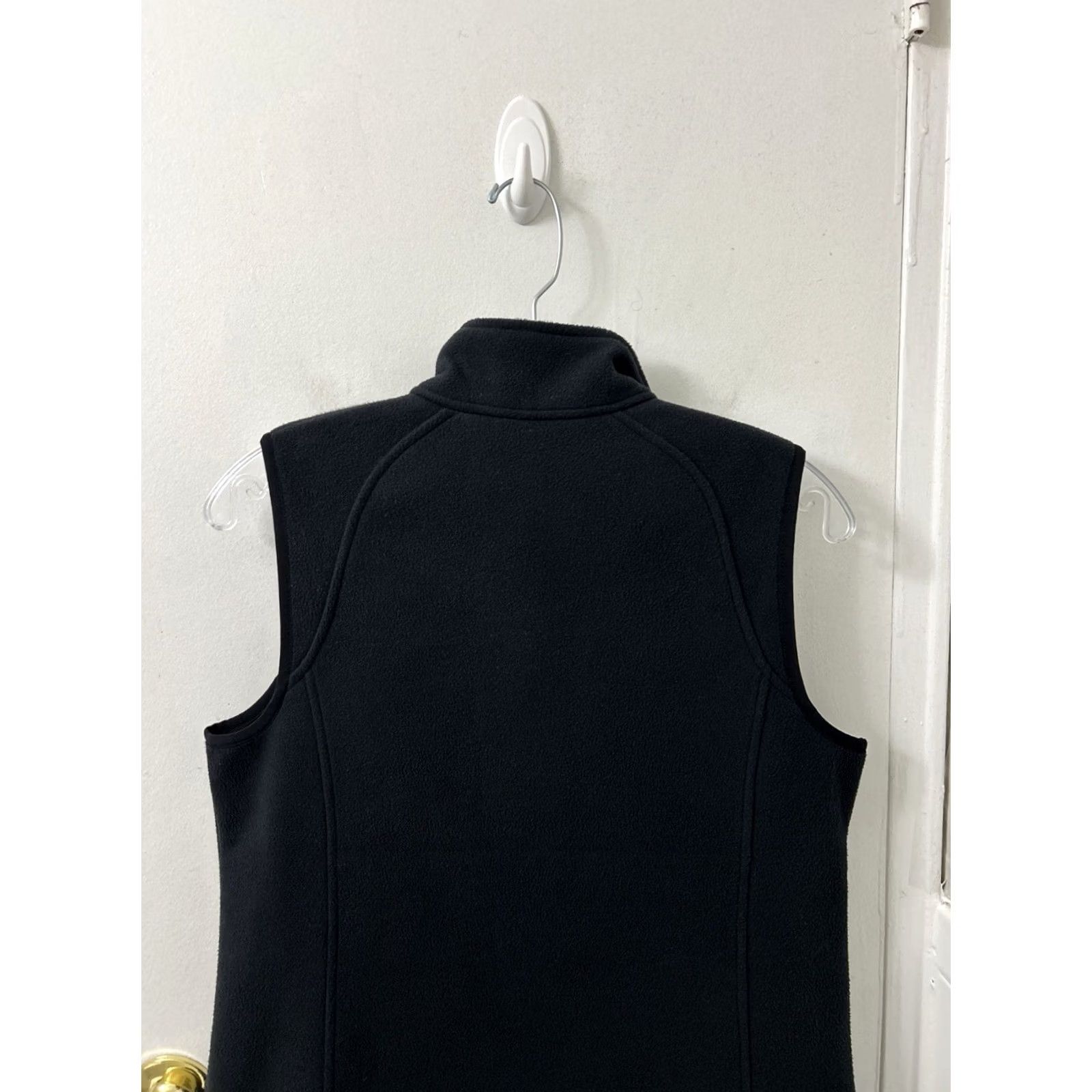 Lands' End Lands' End Outfitters Fleece Vest Womens Small Black Full Zip Avidia Bank Logo Embroidered Vest Size S / US 4 / IT 40 - 7 Thumbnail