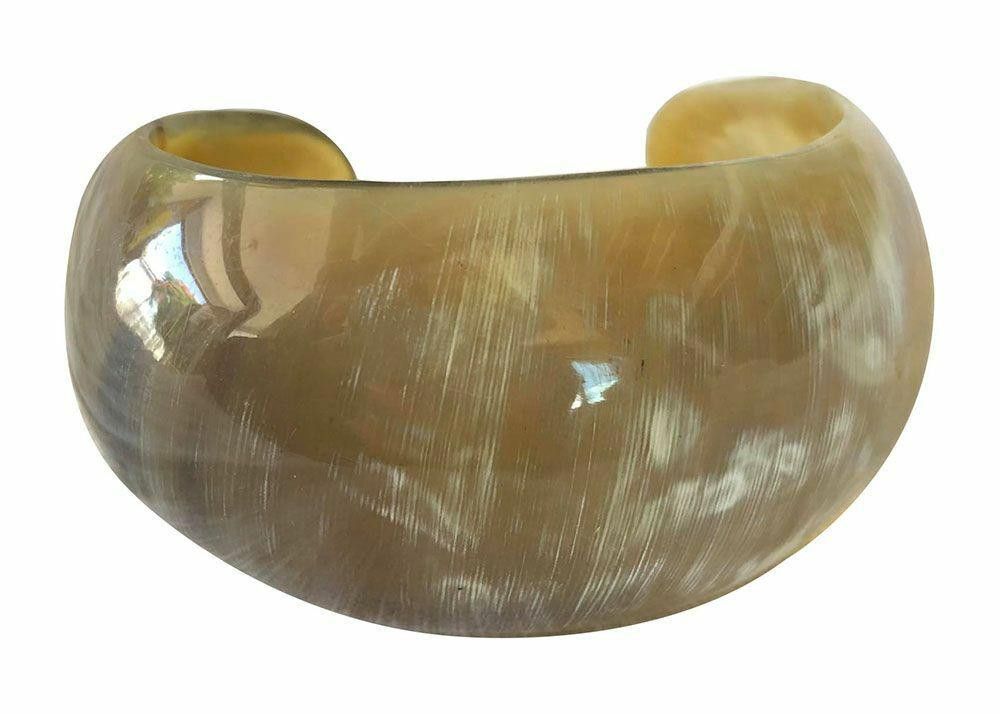Designer New Textured Cow Horn Bracelet. Size ONE SIZE - 5 Thumbnail