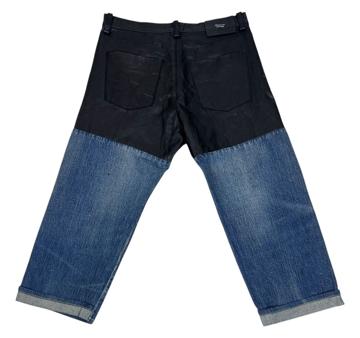 Undercover UNDERCOVERISM AW04 Denim Cowhide Leather Jeans Size US 30 / EU 46 - 1 Thumbnail
