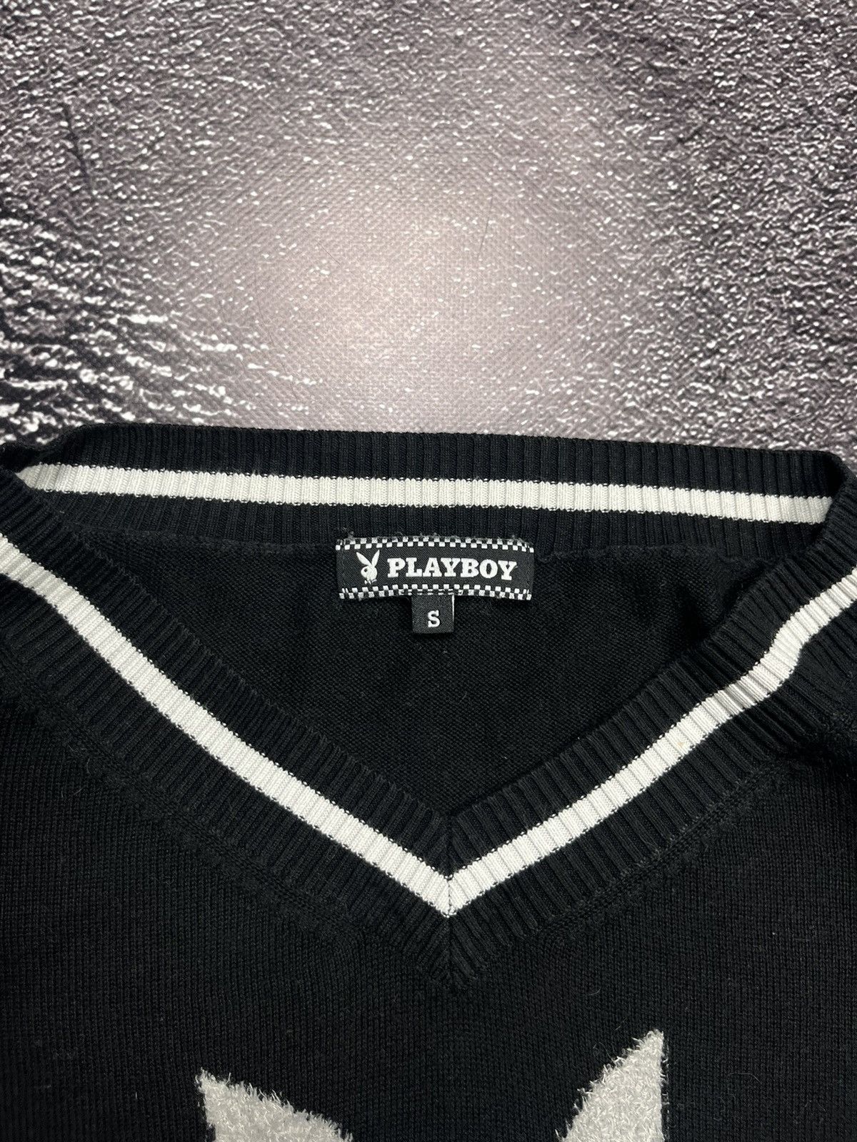 Playboy Vintage Playboy Care Y2K Sweater Big Logo Black Size S / US 4 / IT 40 - 5 Thumbnail
