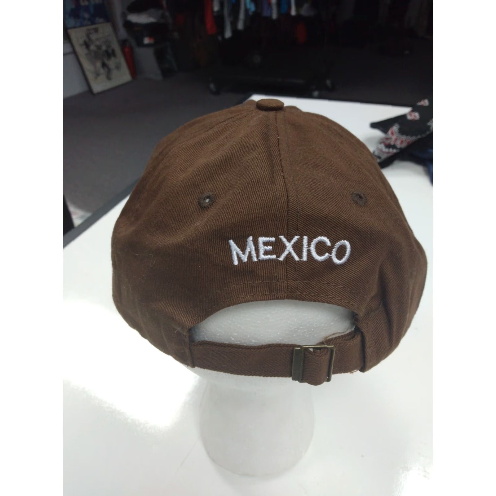 Vintage Unbranded Adjustable Hat Baseball Cap Unisex Adults Brown Cotton Canvas Embroidered Beach Cabo Mexico Fish Size ONE SIZE - 3 Thumbnail