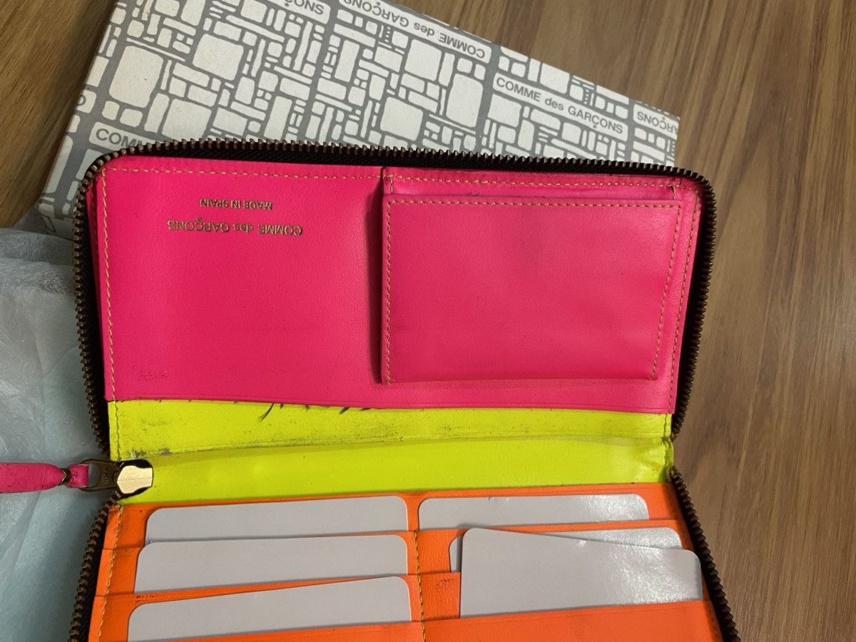 Comme des Garcons SS16 Comme des Garçons ‘Super Fluo’ Leather Long Wallet Size ONE SIZE - 9 Thumbnail