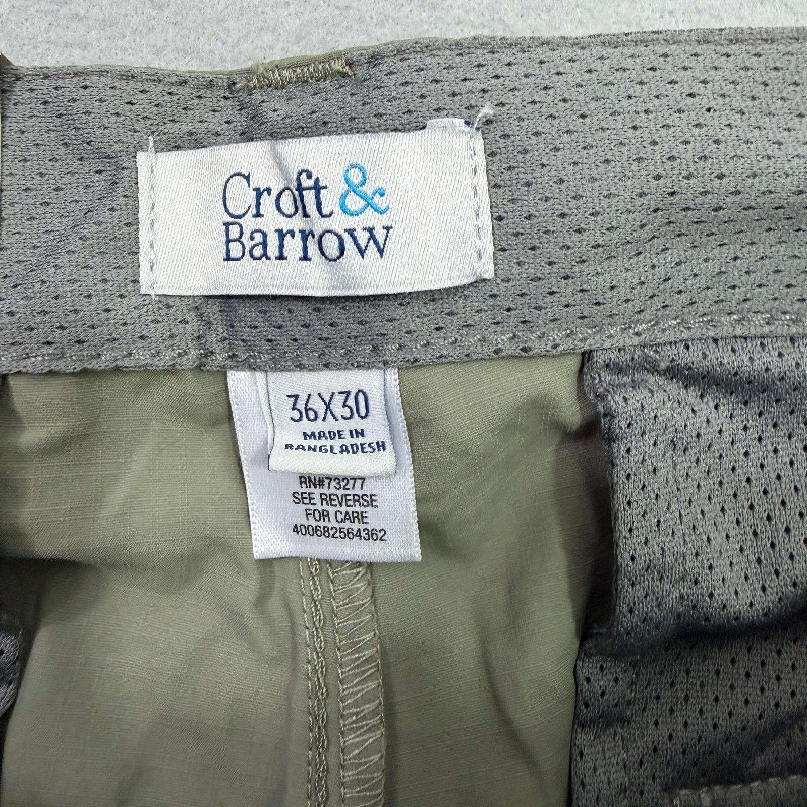 Croft & Barrow Croft & Barrow Convertible Cargo Pants Mens 36x30 Green NEW Size US 36 / EU 52 - 5 Thumbnail