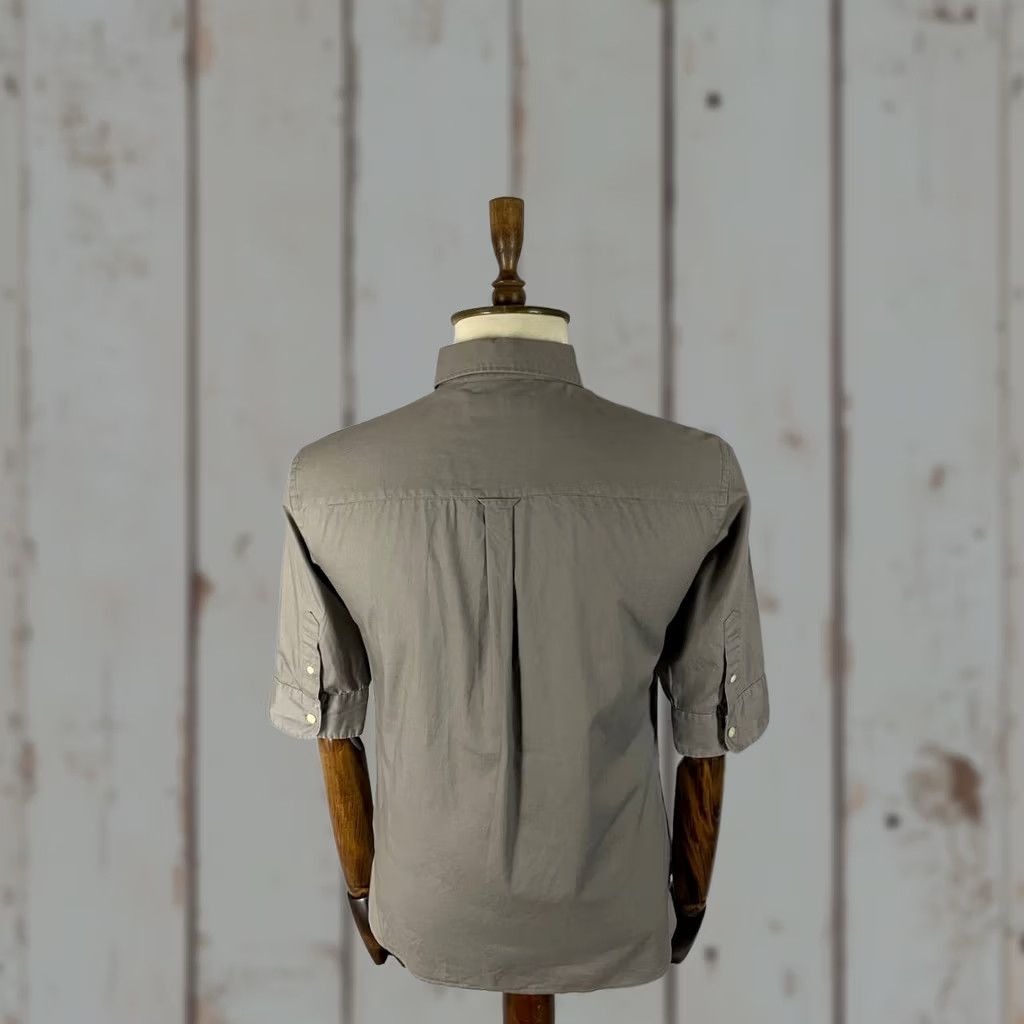 Allsaints AllSaints Mens Shirt S Gray Short Sleeve Button-Up Casual Shirt Size US S / EU 44-46 / 1 - 1 Thumbnail