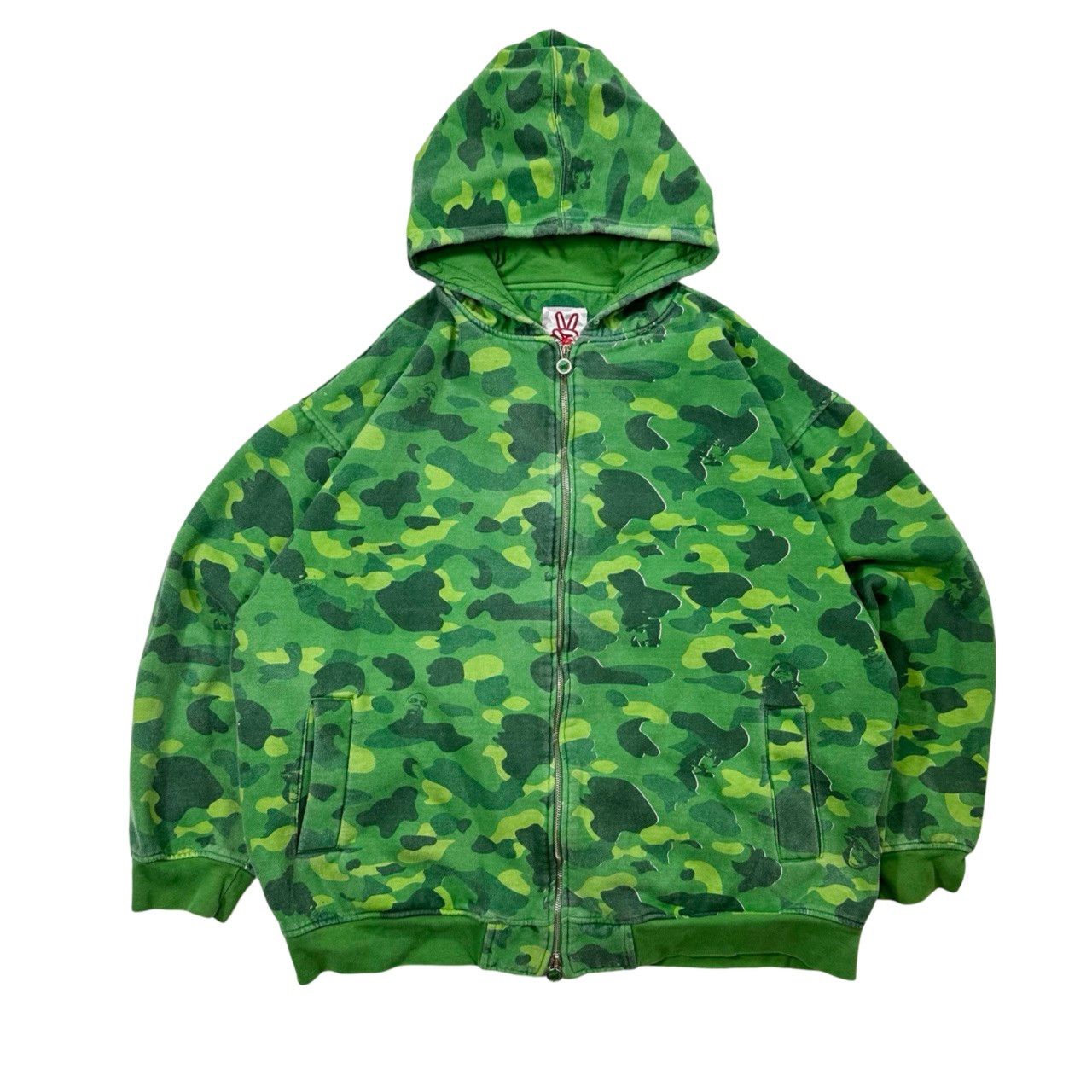 Vintage Vintage 00s Rare Y2K Biggie Smalls Tupac Camo Heavy Zip Up Size US XXL / EU 58 / 5 - 1 Thumbnail