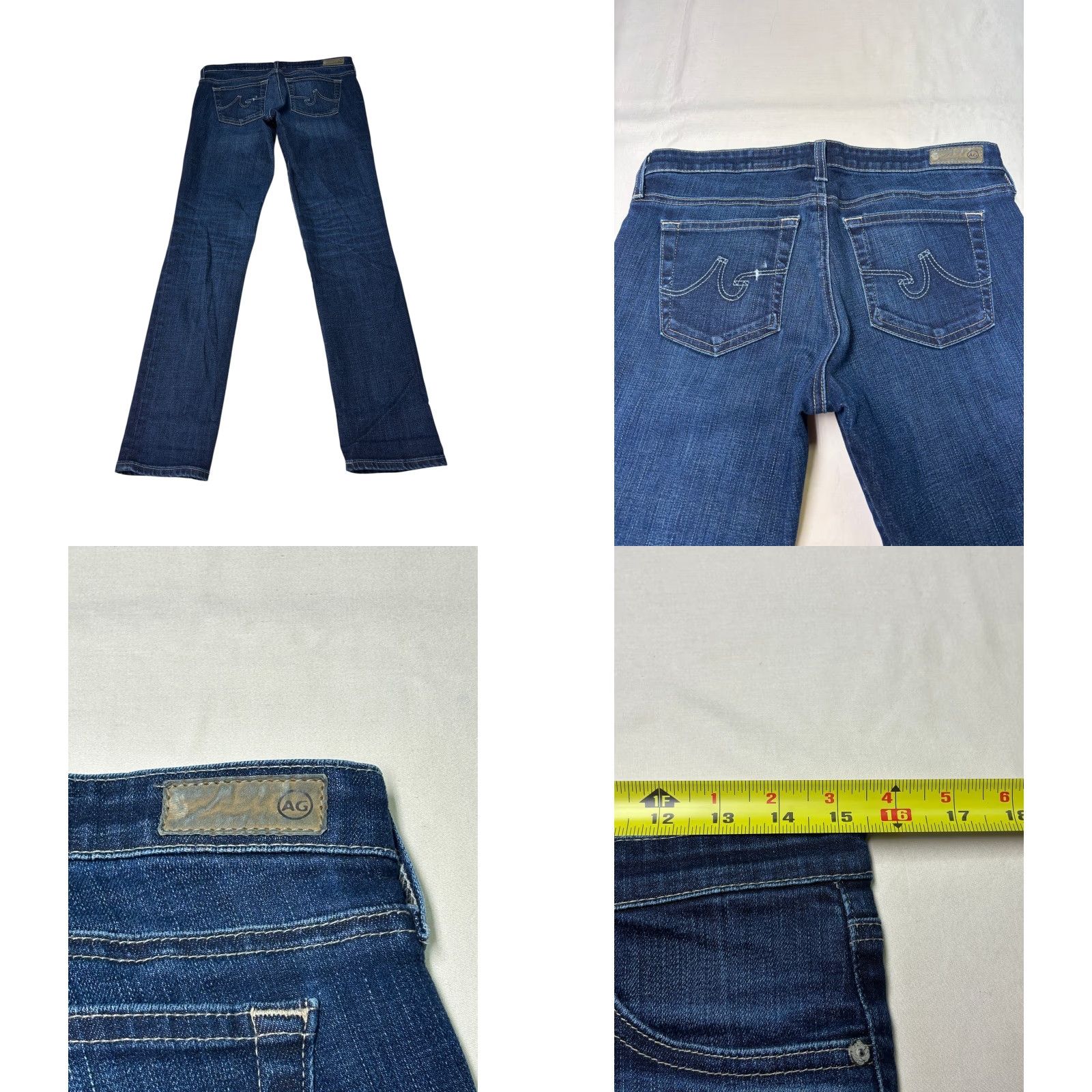 Vintage VINTAGE not included; The Stilt Jeans Dark Wash 29R L29 USA Size 24" / US 00 / IT 34 - 8 Thumbnail