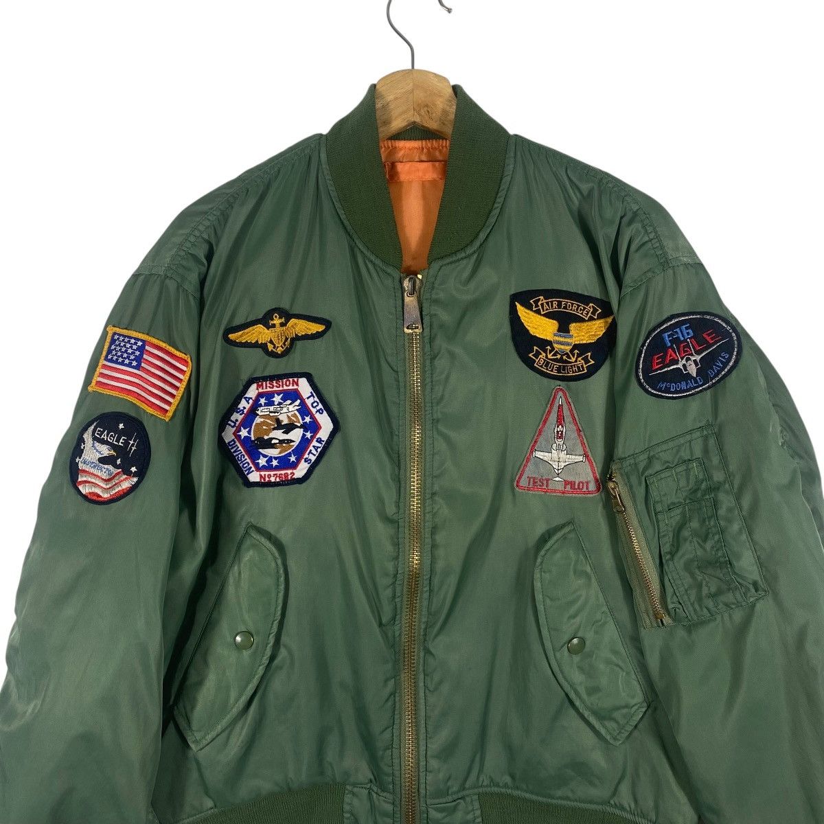 Japanese Brand Vintage 90s Flyers Mens Intermediate MA-1 Reversible Bomber Size US L / EU 52-54 / 3 - 5 Thumbnail
