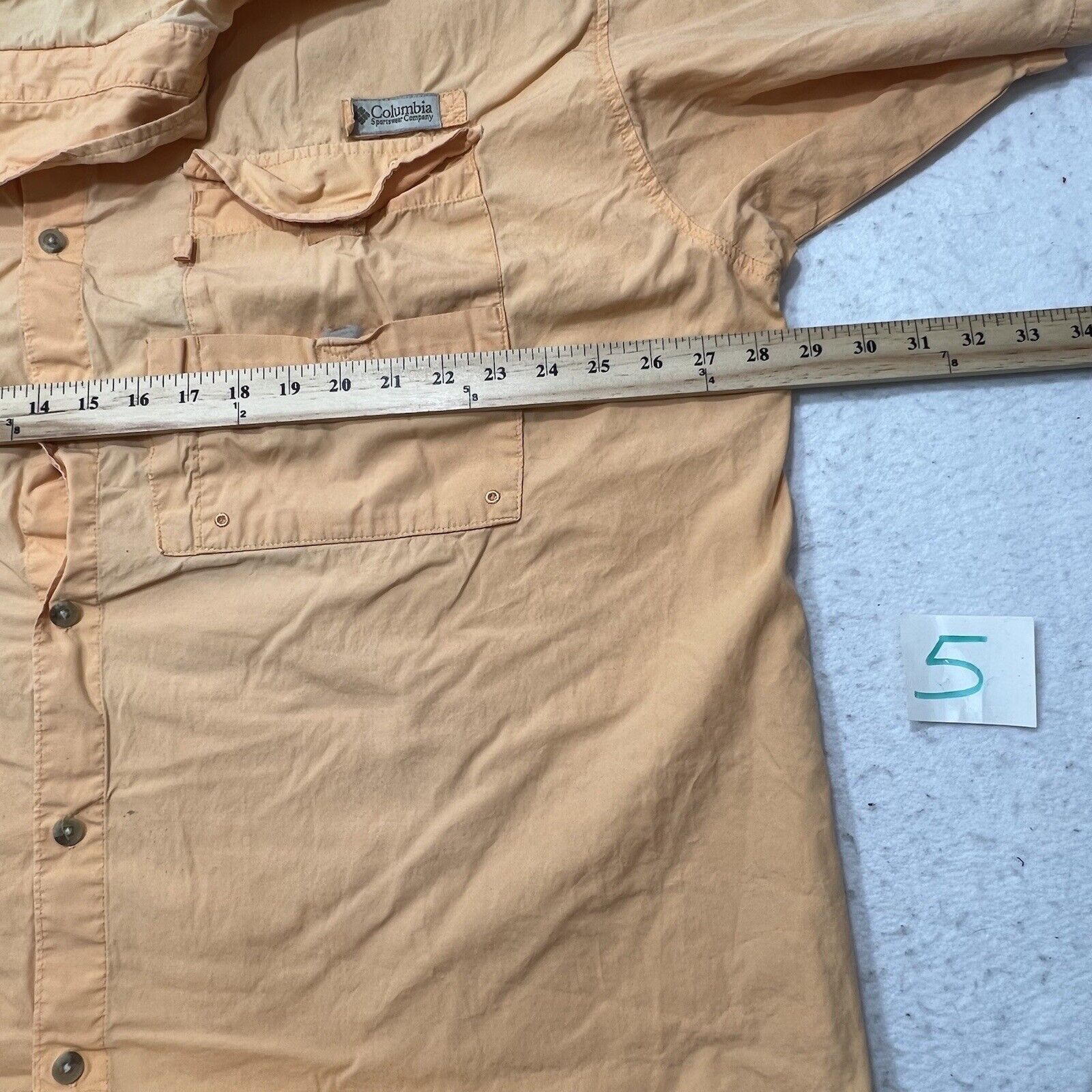 Columbia Columbia Orange Short Sleeve Utility Outdoors Shirt Size US XXL / EU 58 / 5 - 8 Thumbnail