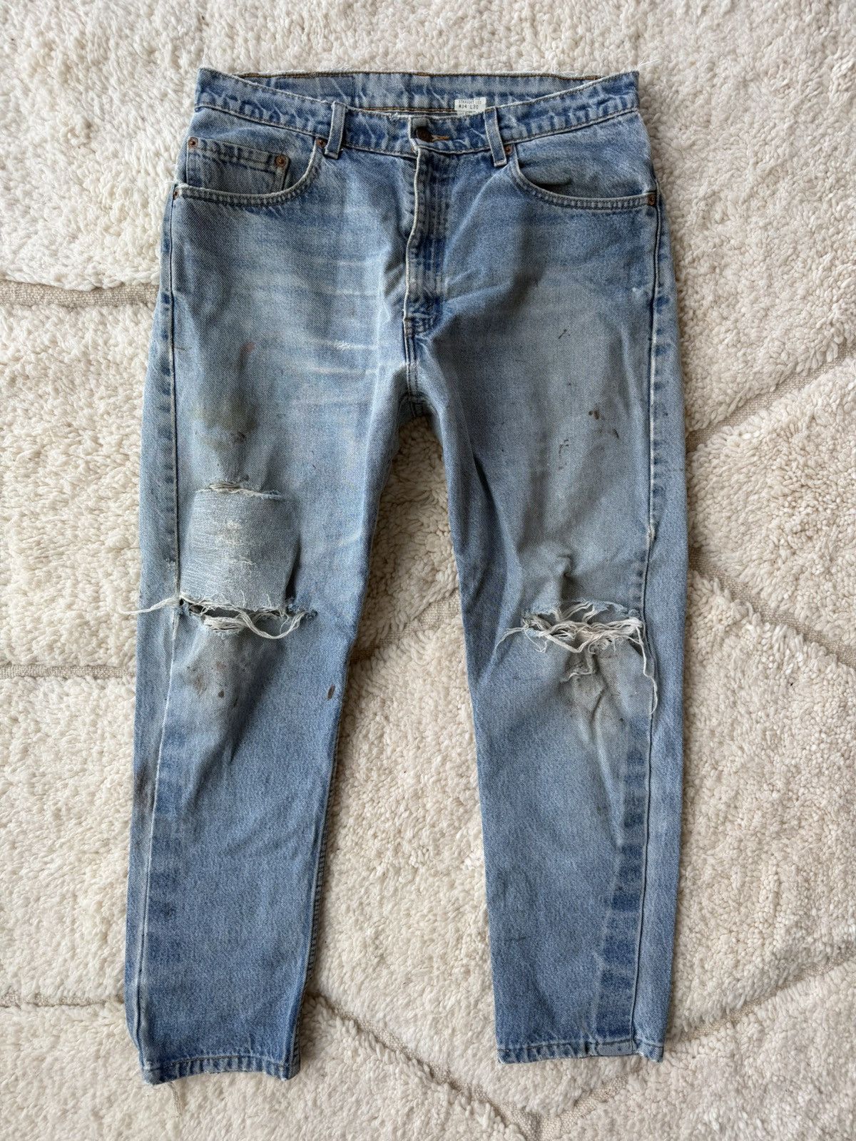Levi's Vintage Clothing Vintage Levis 505 Repaired Size US 30 / EU 46 - 7 Thumbnail