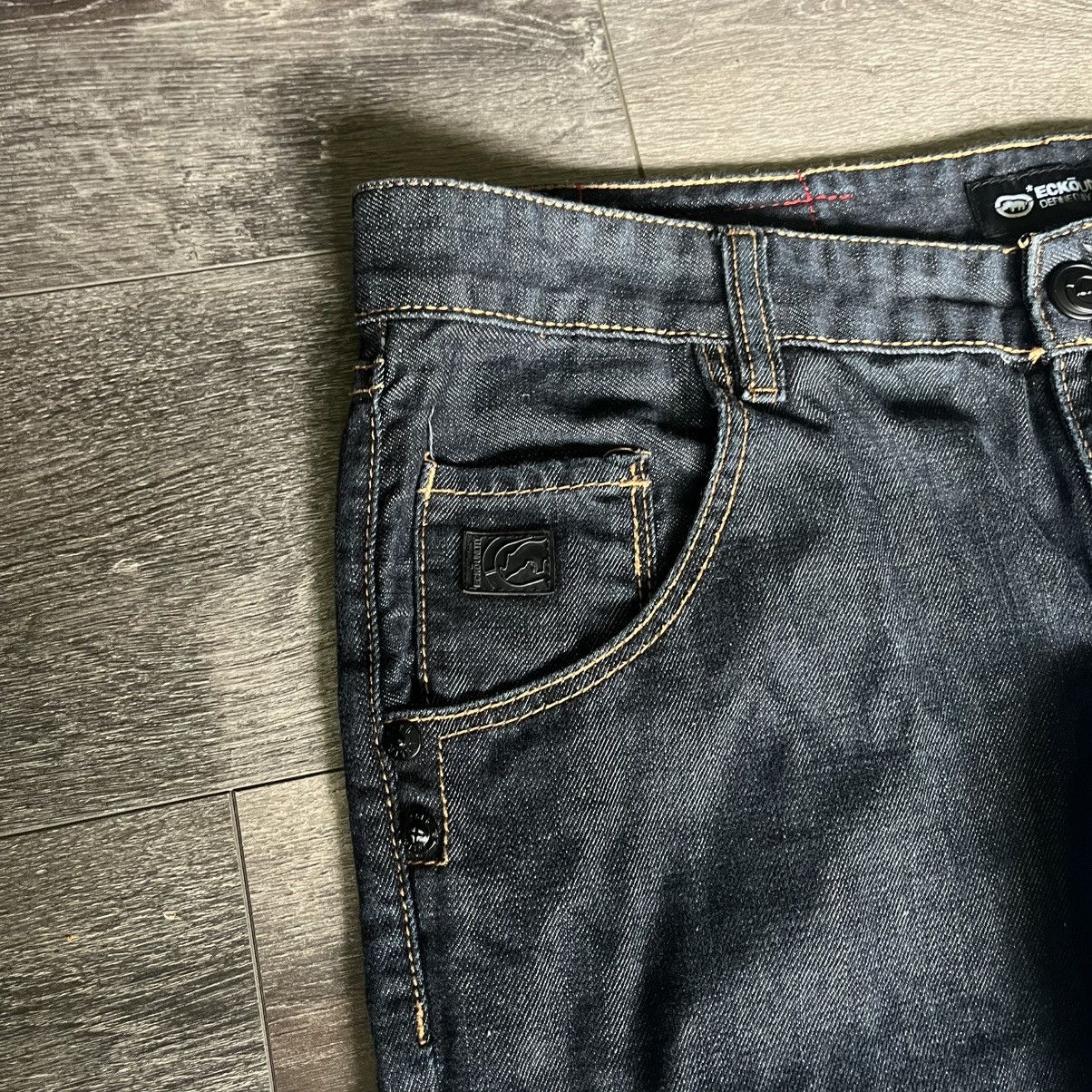 Ecko Unltd. Vintage Ecko Unlimited Biker Riveted Straight Denim Jeans 38 Size US 38 / EU 54 - 9 Thumbnail