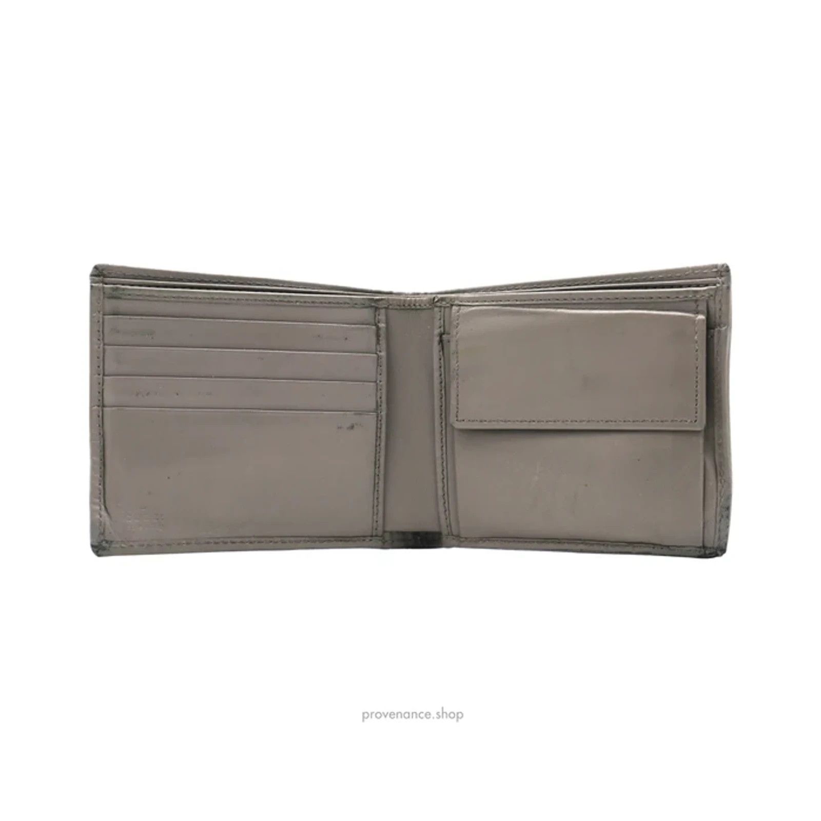 Gucci 🔴 Gucci Bifold Wallet - Grey Diamante Leather Size ONE SIZE - 6 Thumbnail