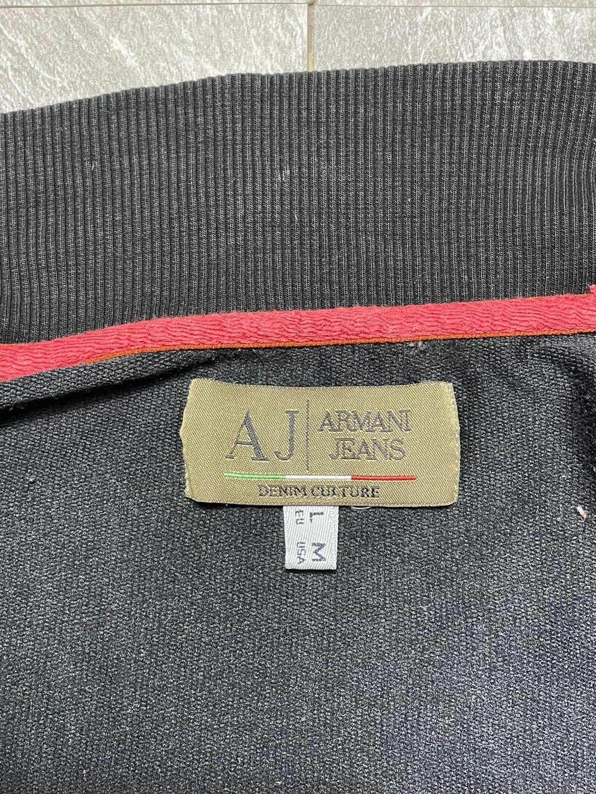 Armani Y2k Vintage Armani Jeans Big Logo ZIP Hoodie Olympic Size US M / EU 48-50 / 2 - 7 Thumbnail