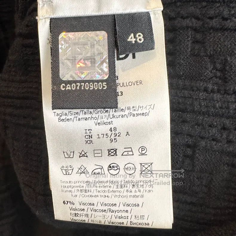 Fendi Fendi Black full print double F old logo knitted sweater Size US M / EU 48-50 / 2 - 4 Thumbnail
