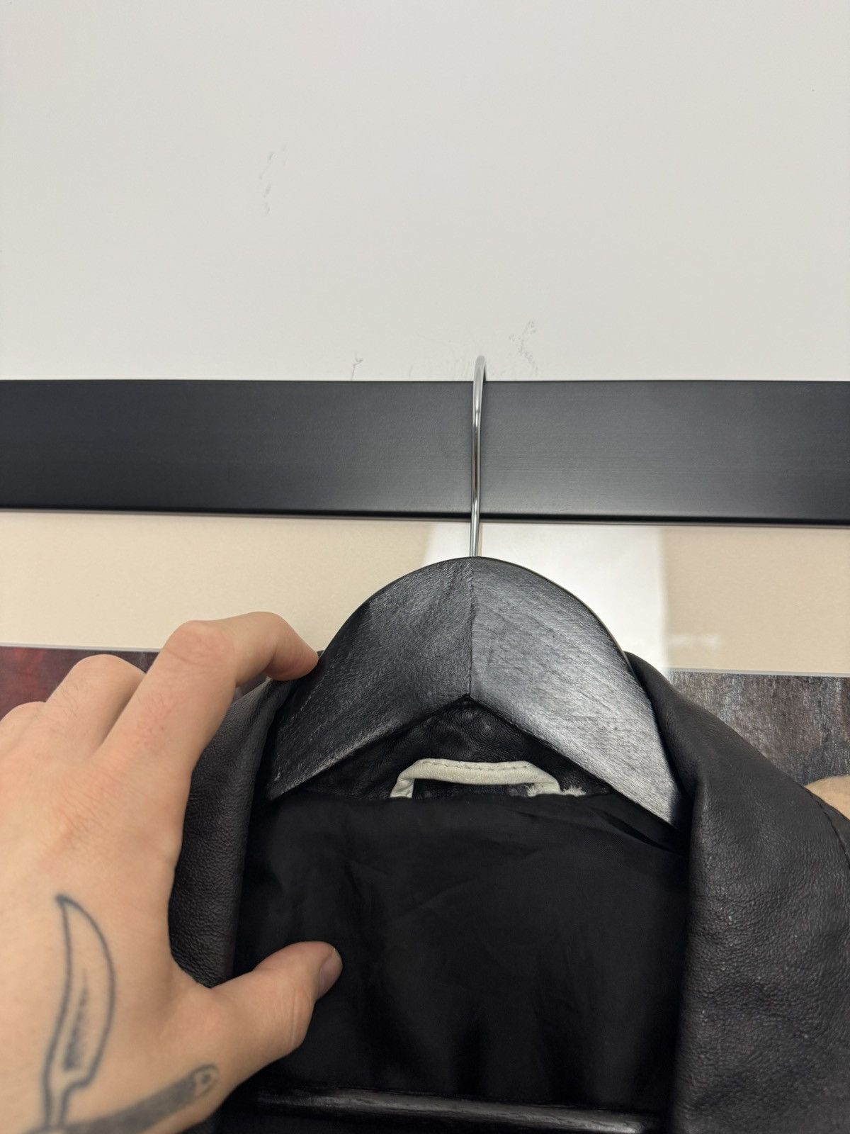 Leather Genuine Real Leather Jacket High Quality Rock Punk Black Size US M / EU 48-50 / 2 - 5 Thumbnail
