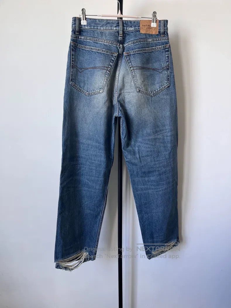 Balenciaga Balenciaga size XXS Slash Destroyed Denim Jeans Size US 27 - 2 Thumbnail