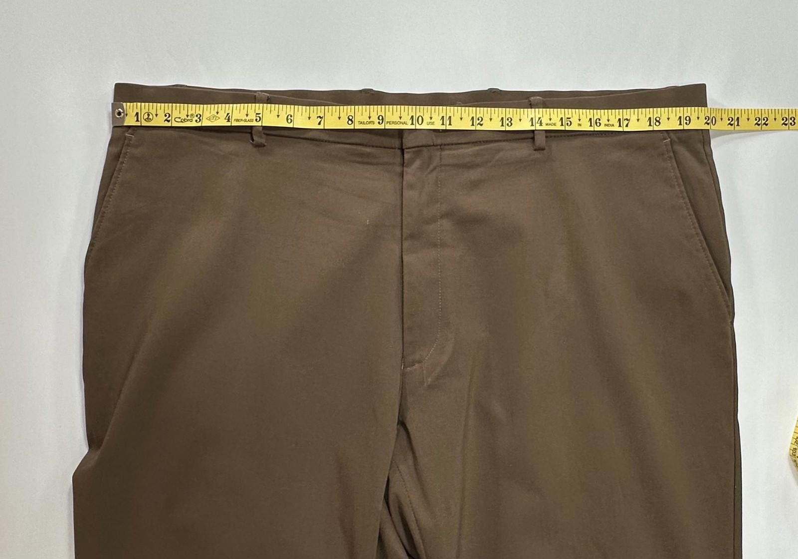 Tommy Hilfiger Tommy Hilfiger Flat Straight Leg Dress Pants Brown Men 40/32 Size US 40 / EU 56 - 3 Thumbnail