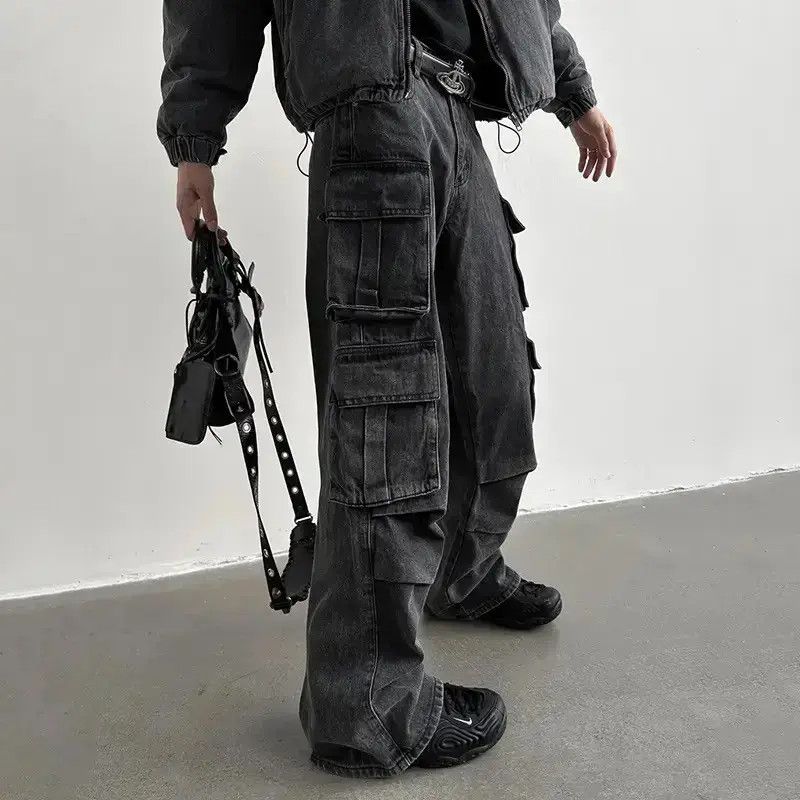 Japanese Brand Multi pocket utility grunge cargo pants y2k Size US 30 / EU 46 - 1 Thumbnail