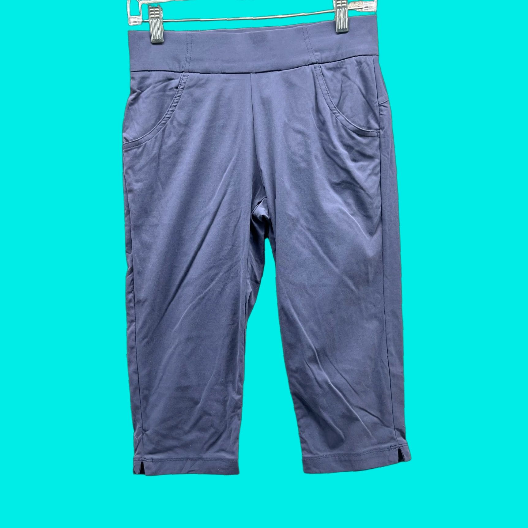 Vintage Columbia Capri Pants Women Small Blue Omni-Shield Stretch Casual Straight Inseam 17 Size 28" / US 6 / IT 42 - 1 Thumbnail