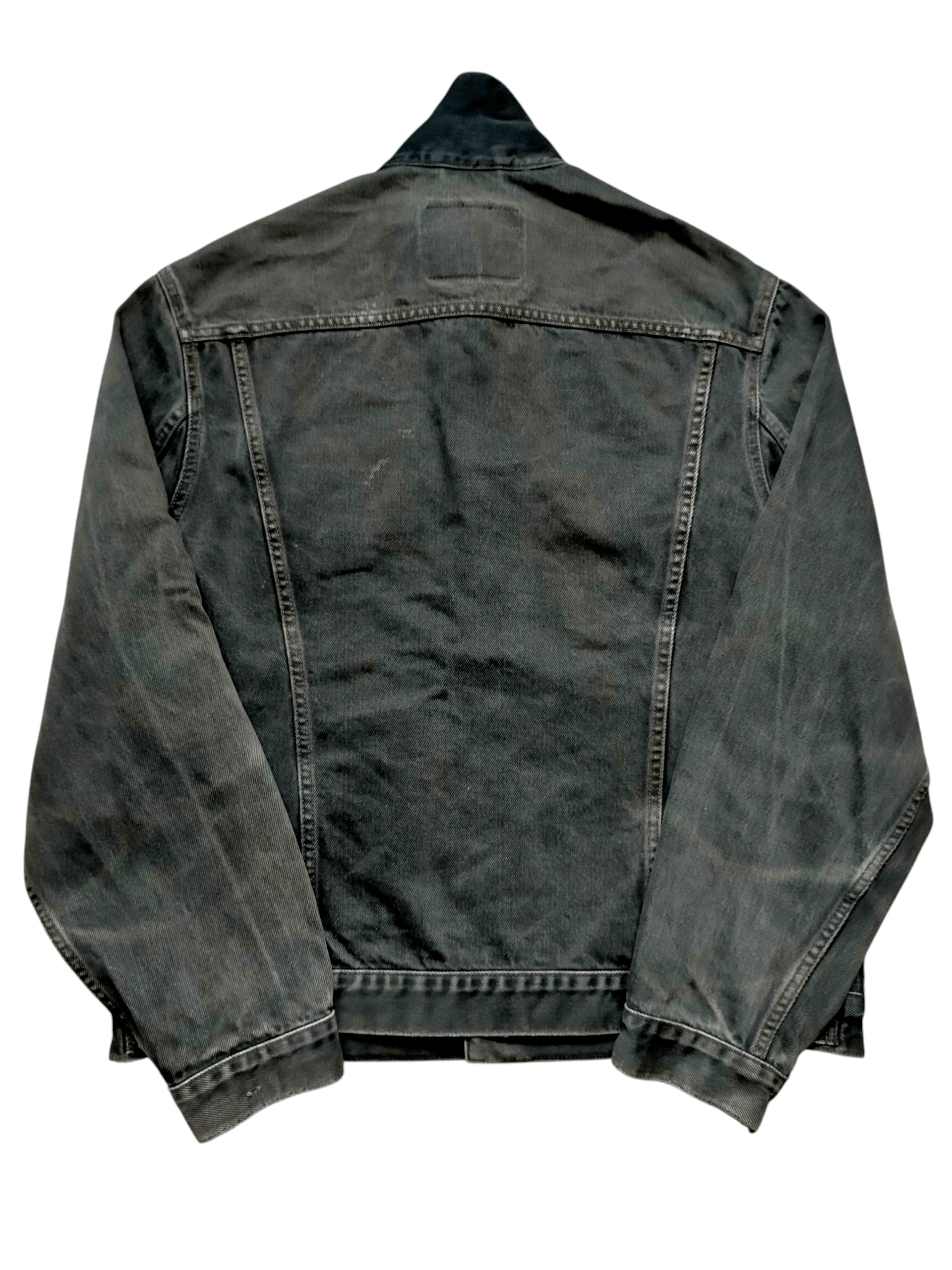 Levi's Vintage 90s Levis 503 Super Black Trucker Jacket Jeans Size US L / EU 52-54 / 3 - 2 Thumbnail
