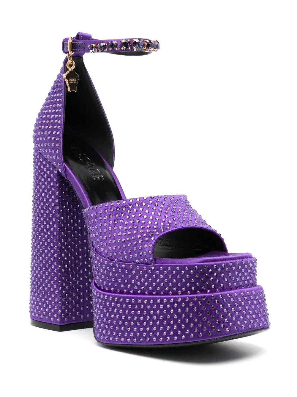 Versace o1y0226 Ankle Strap Sandals in Purple Size US 10 / IT 40 - 2 Thumbnail