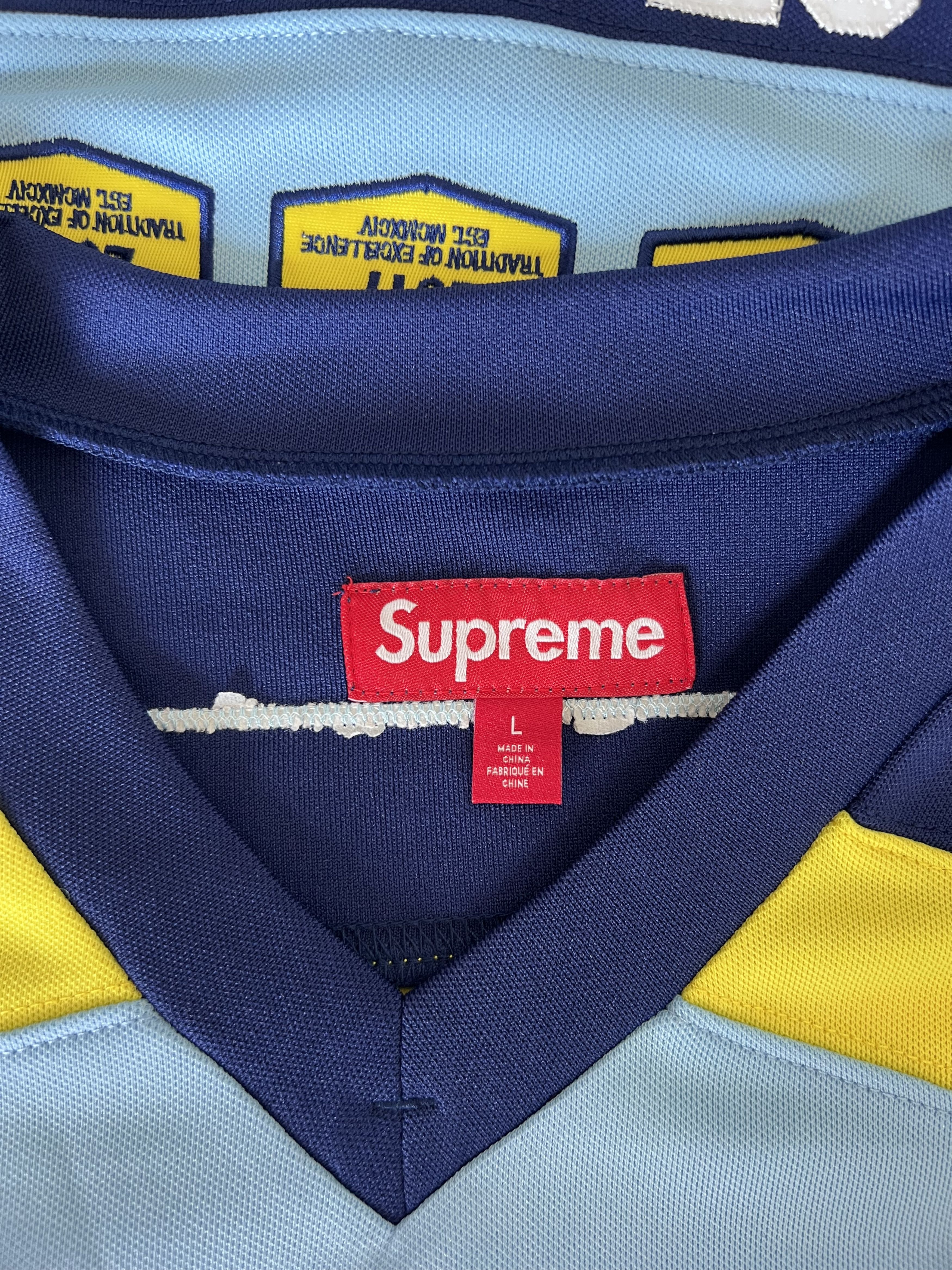 Supreme Supreme Fire & Ice Hockey Jersey in Light Blue Size US L / EU 52-54 / 3 - 8 Thumbnail