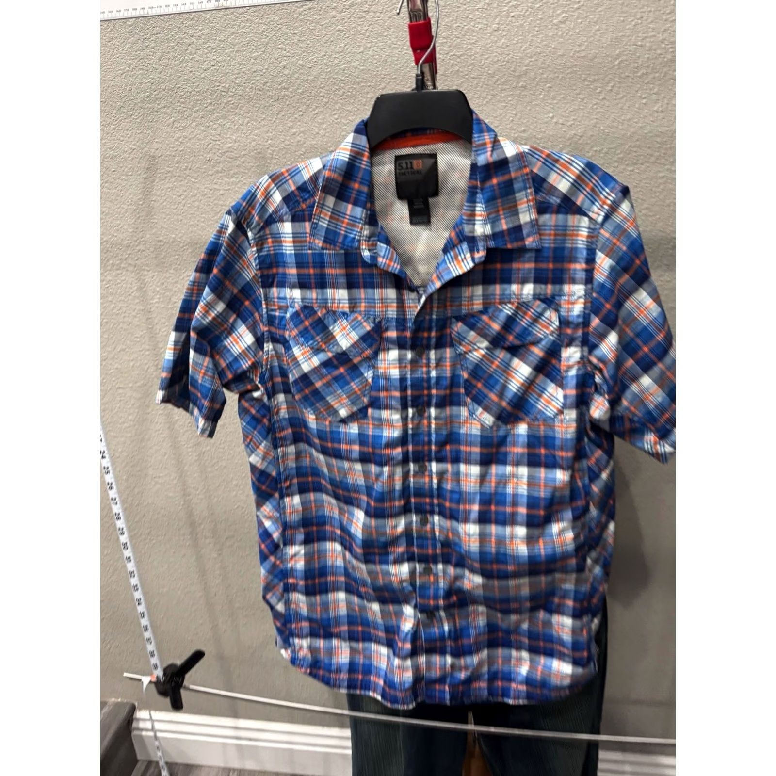 Vintage 511 Tactical Shirt Mens M Poly Plaid SHORT SLEEVE BUTTON Size US M / EU 48-50 / 2 - 4 Thumbnail