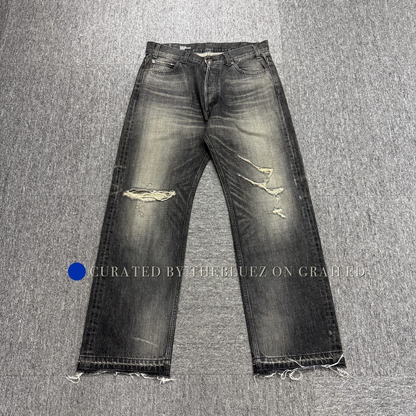 Celine SS22 'Cosmic Cruiser' Distressed Elephant Jeans | Grailed