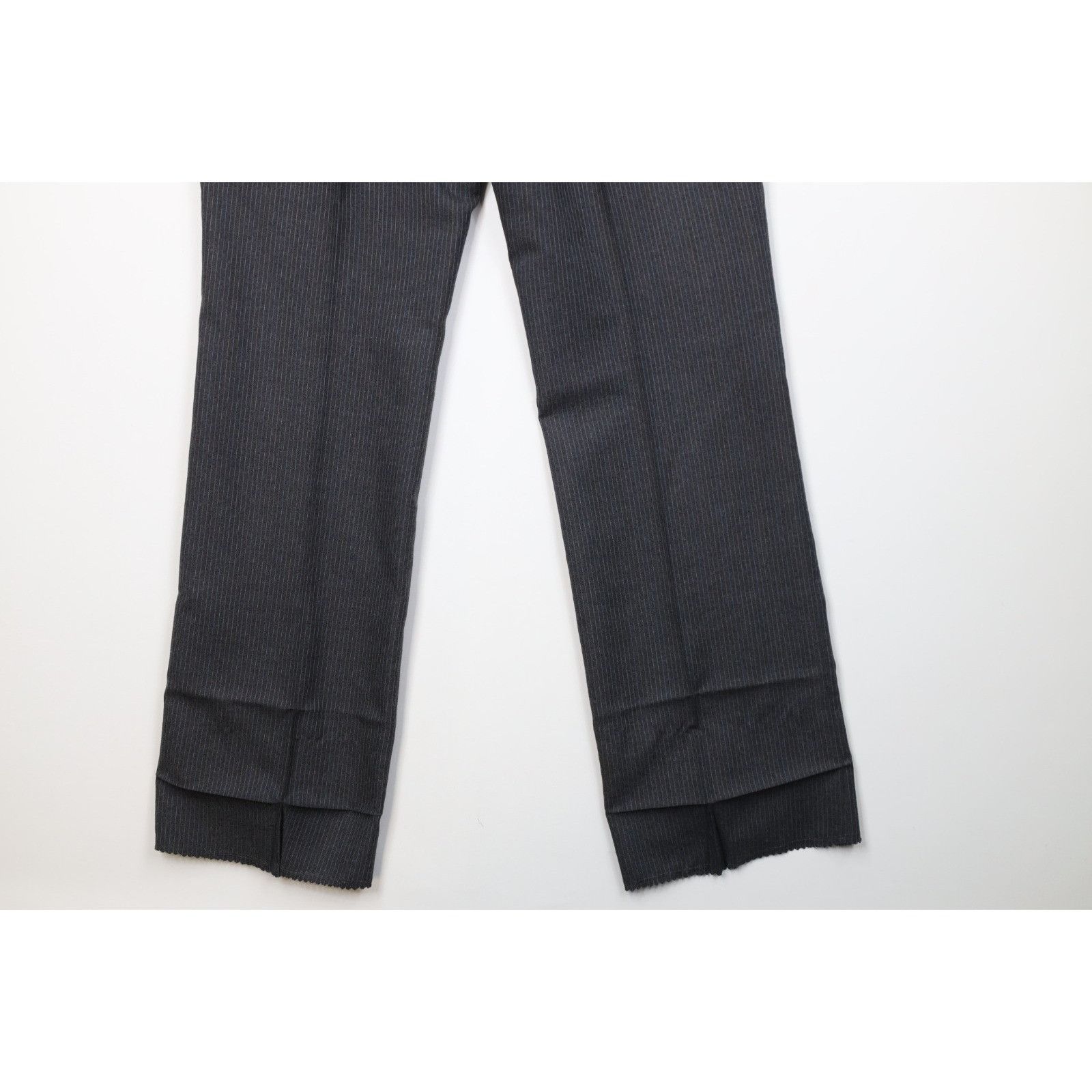 Vintage Vintage 70s Streetwear 2 Piece Wool Pinstriped Suit Wedding Size 42R - 22 Thumbnail