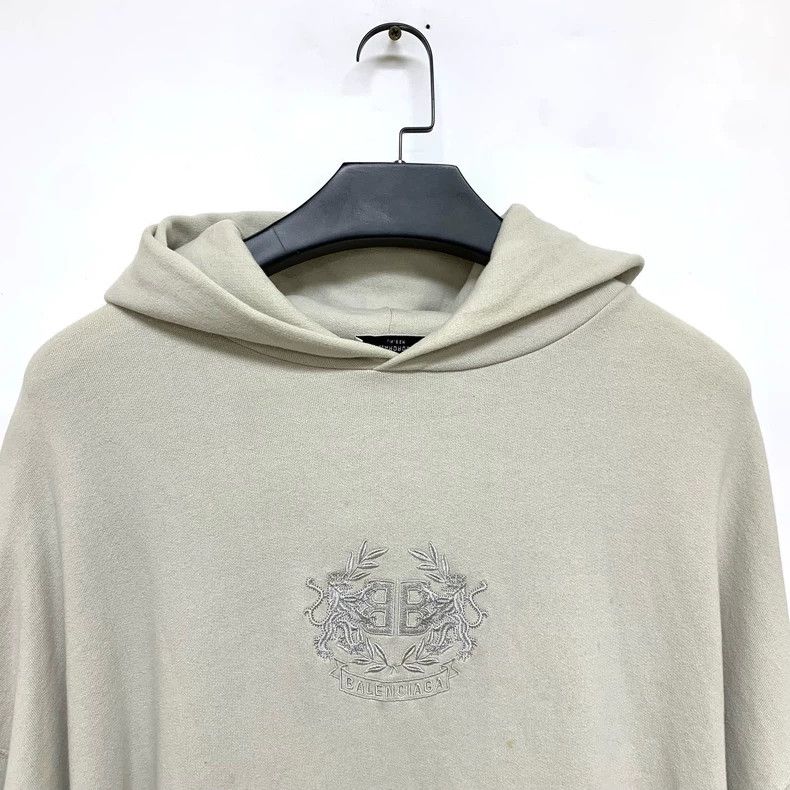 Balenciaga Balenciaga Double-B wheat-ear embroidered hooded sweatshirt Size US XS / EU 42 / 0 - 3 Thumbnail