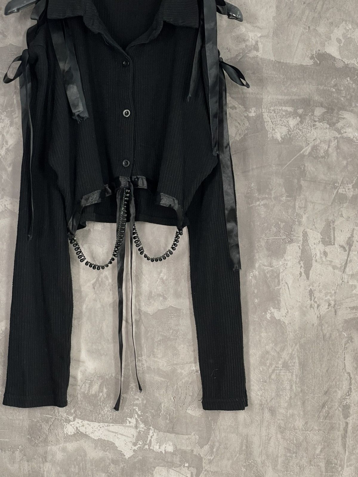 Vintage Vintage Goth Avant Garde Y2K Design Blouse Size M / US 6-8 / IT 42-44 - 6 Thumbnail