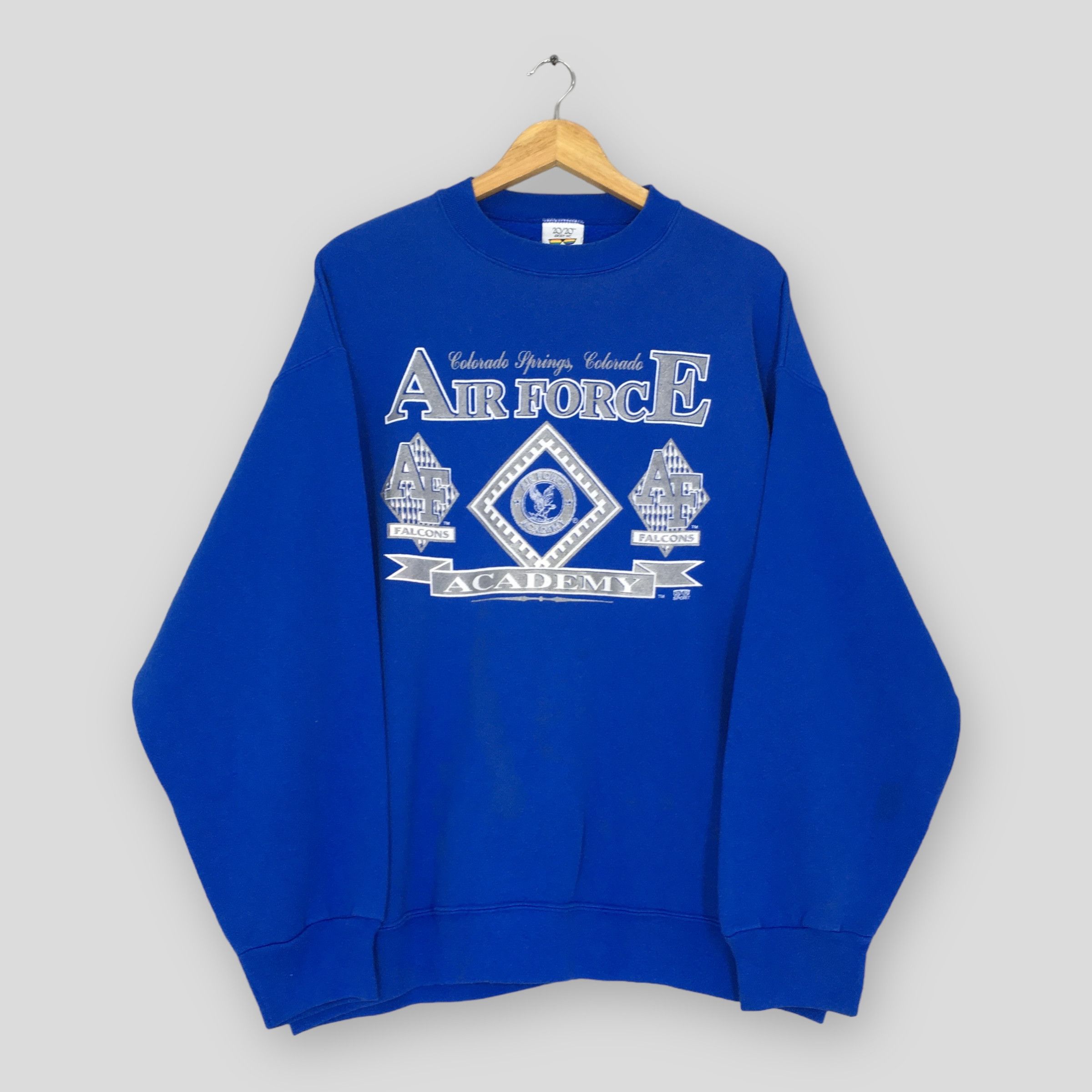 NCAA × Vintage Vintage 90s Air Force Falcons NCAA Sweatshirt Size US XL / EU 56 / 4 - 1 Thumbnail