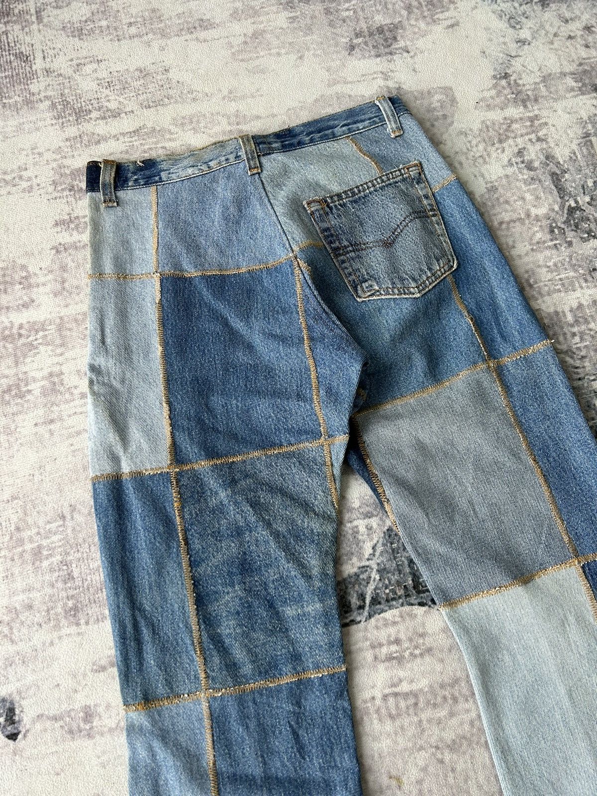 If Six Was Nine Y2k Patchwork Flared Denim Size US 28 / EU 44 - 12 Thumbnail