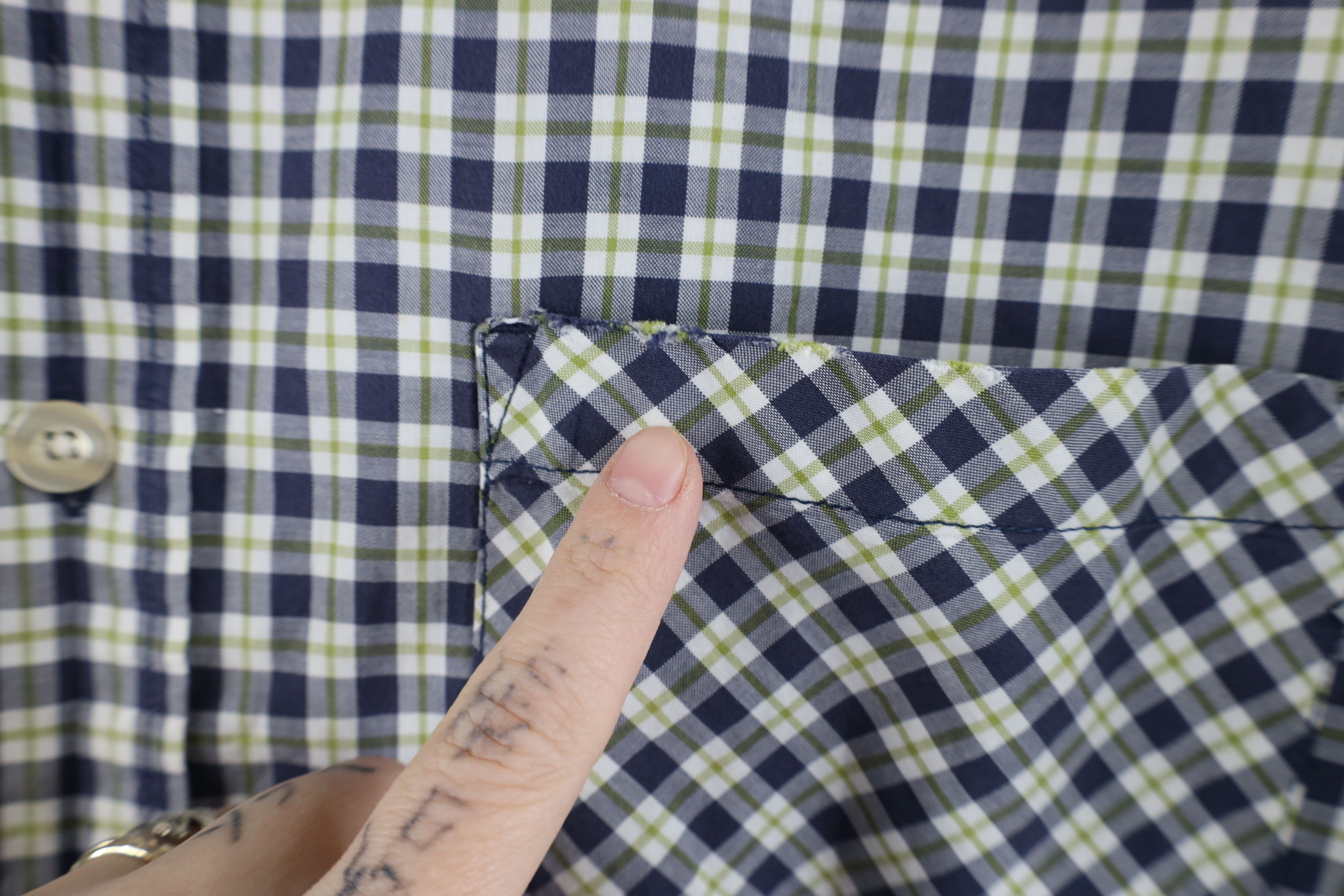 Carhartt × Vintage Vintage Carhartt Short Sleeve Collared Button Shirt Plaid Size US L / EU 52-54 / 3 - 6 Thumbnail