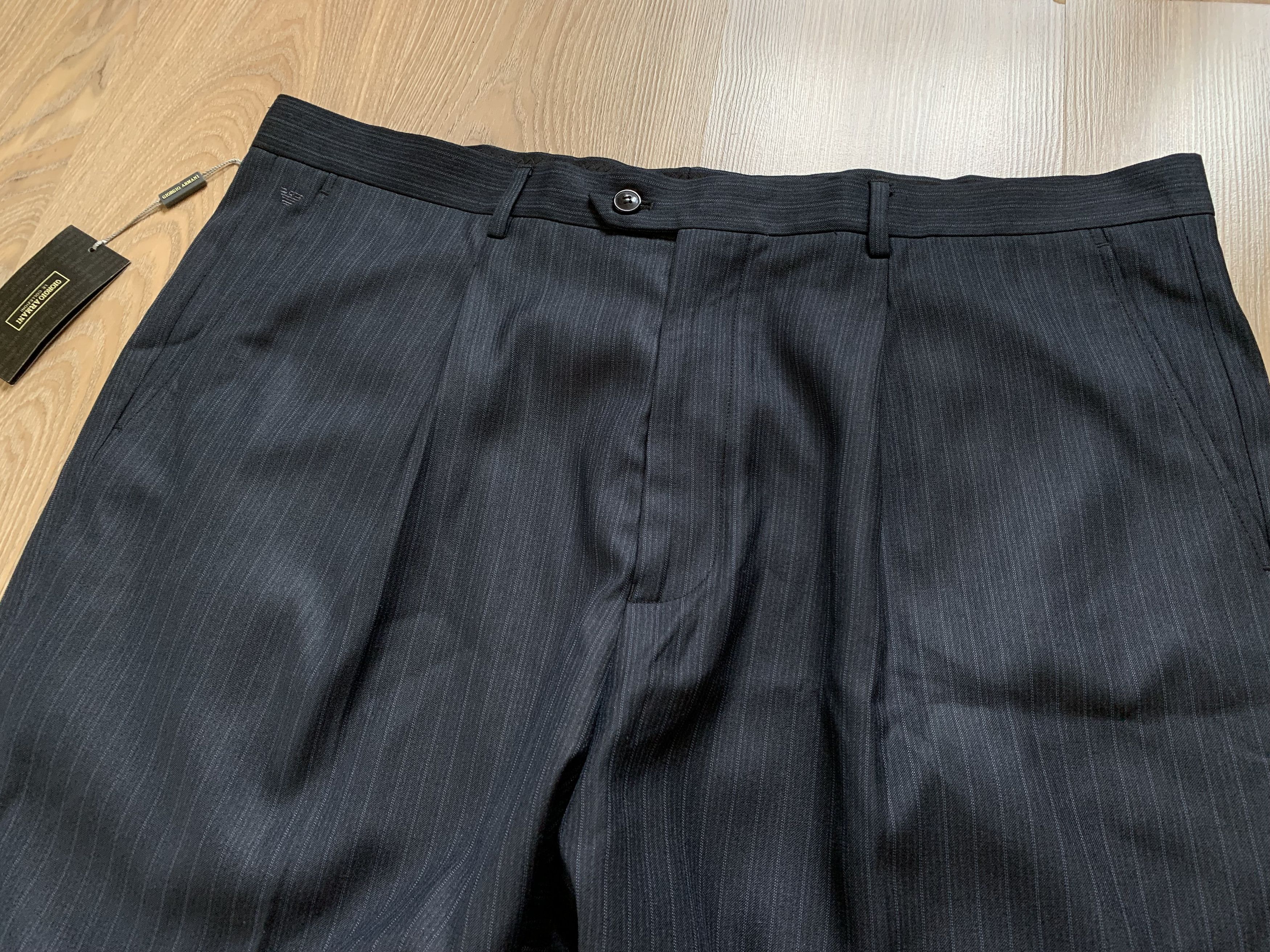Giorgio Armani × Vintage Vintage Armani Le Collezioni Classic Formal Wool Trousers Size 54L - 3 Thumbnail