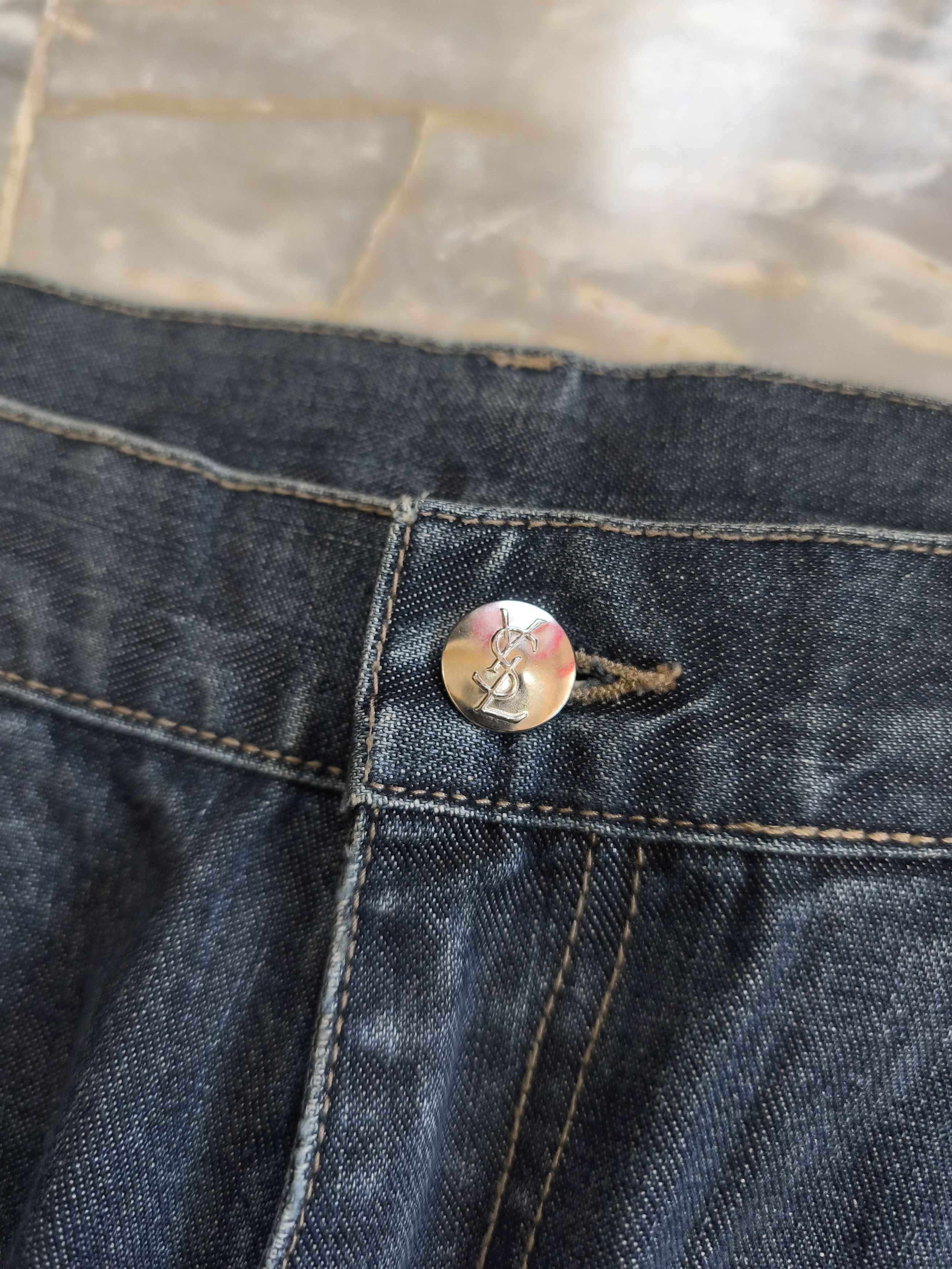 Yves Saint Laurent Vintage YSL Denim Jeans Size US 32 / EU 48 - 4 Thumbnail