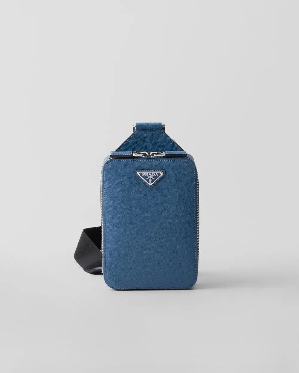 Prada o1bcso1str1025 Size: OS / Brique Saffiano Leather Bag Blue Size ONE SIZE - 1 Thumbnail