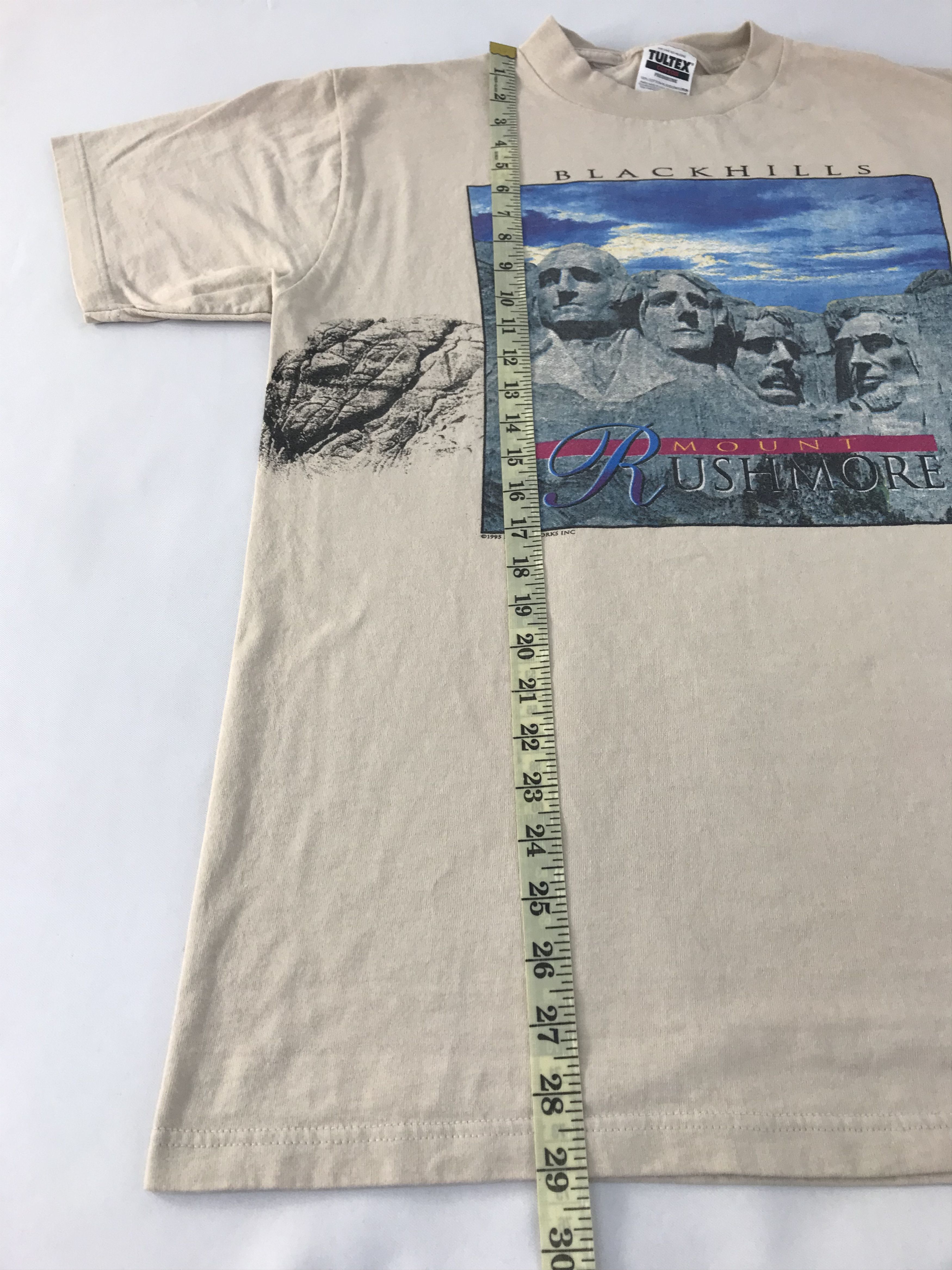 Tultex 90s Mount Rushmore Blackhill Printed Tee T-shirt Size US M / EU 48-50 / 2 - 9 Thumbnail