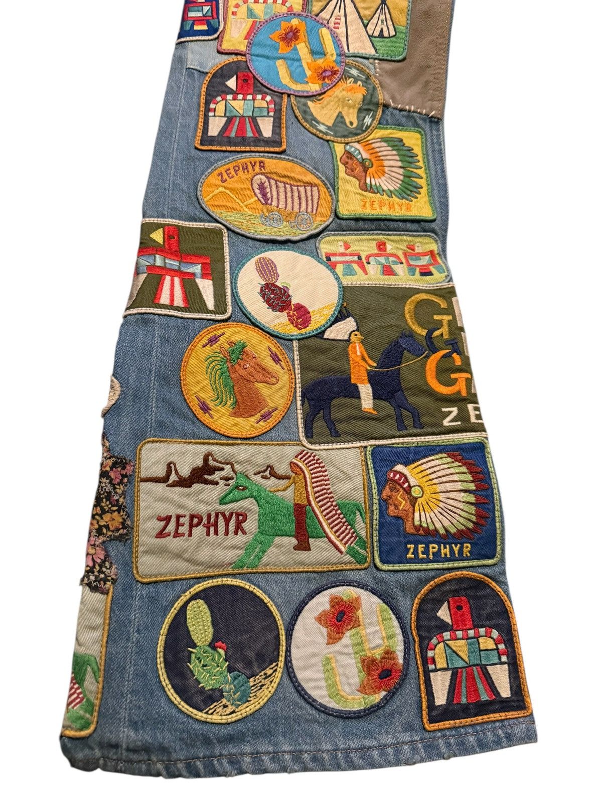 Kapital Kountry Kapital Denim 5P Rat Flare Jeans (Beautiful World Remake) Size US 32 / EU 48 - 5 Thumbnail