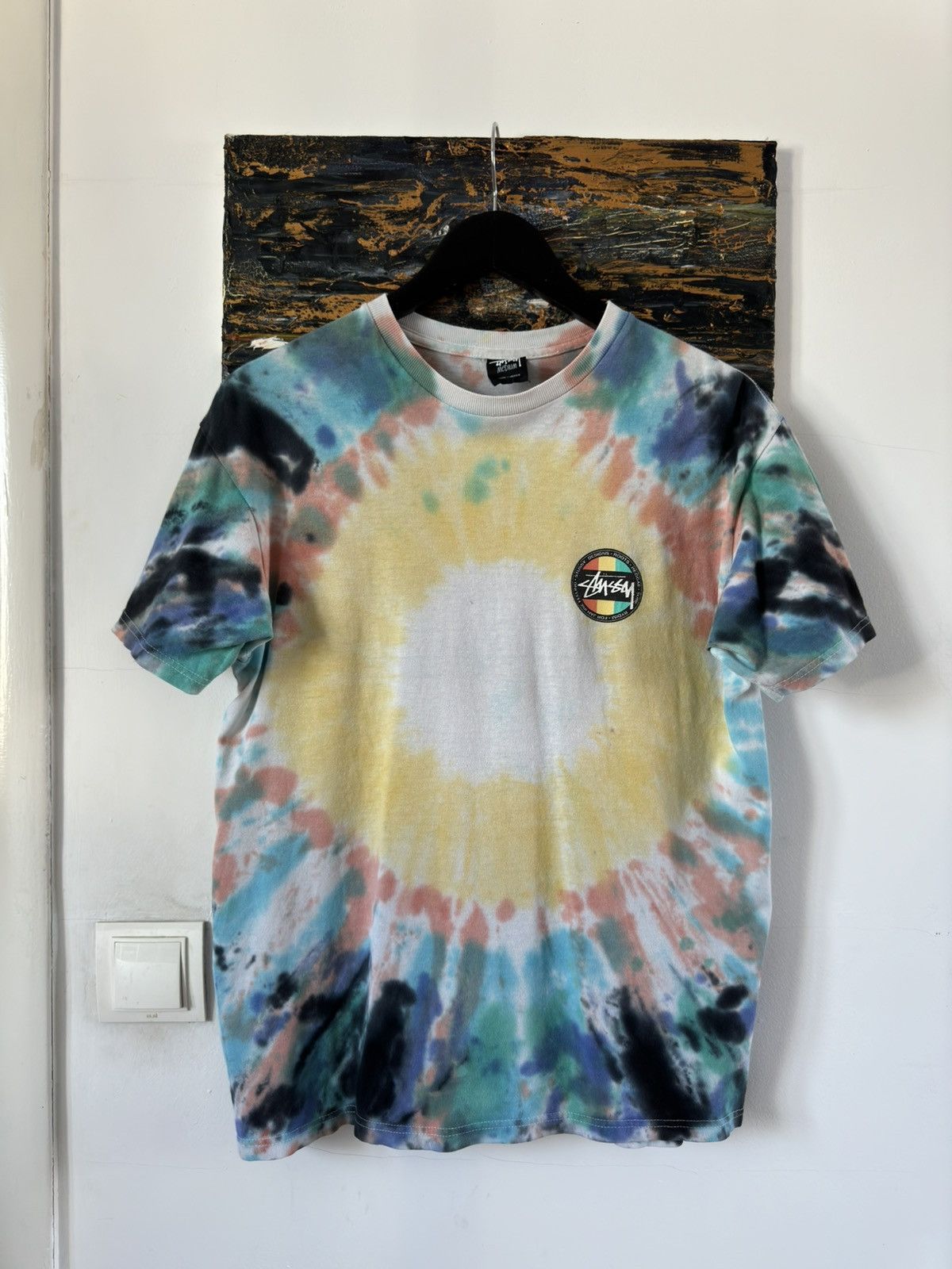 Stussy × Vintage Vintage Stussy Tie Dye Graphic T Shirt Tee Size US M / EU 48-50 / 2 - 3 Thumbnail