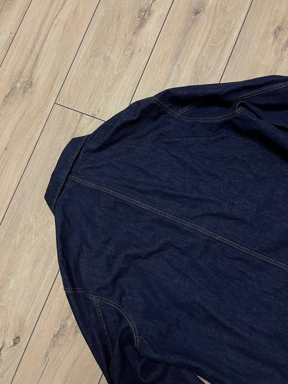 Uniqlo Uniqlo U Denim Work Wear Jacket Shirt sz L Front Pockets Size US L / EU 52-54 / 3 - 3 Thumbnail