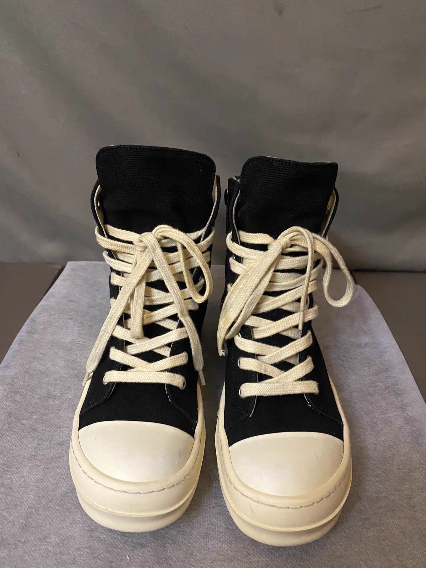 Rick Owens Rick Owens DRKSHDW satin sneakers Size US 6.5 / IT 36.5 - 4 Thumbnail