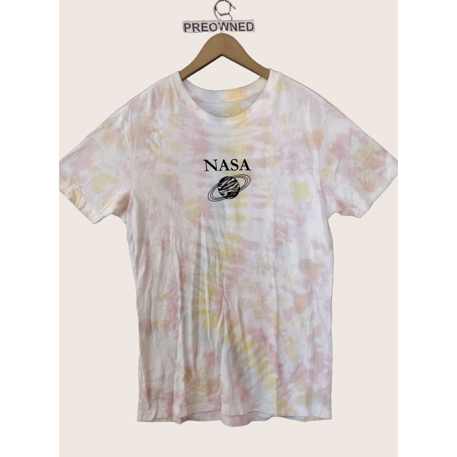 NASA NASA Neon Riot T-Shirt Mens M Tie Dye Cotton Short Sleeve Logo Space 60s 70s Vintage? Size US M / EU 48-50 / 2 - 1 Thumbnail