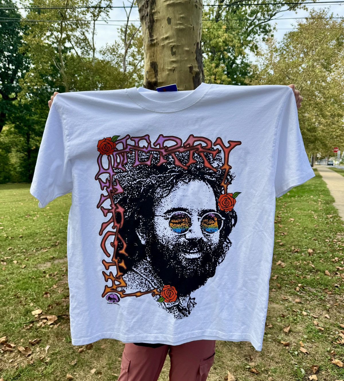 Grateful Dead × Online Ceramics Online Ceramics Jerry Garcia Grateful Dead PeacefulTshirt Size US L / EU 52-54 / 3 - 1 Thumbnail