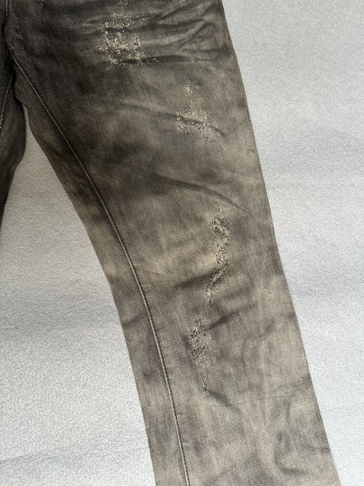 Japanese Brand FLARE Civarizie Distressed Release Leg Denim Size US 31 - 7 Thumbnail